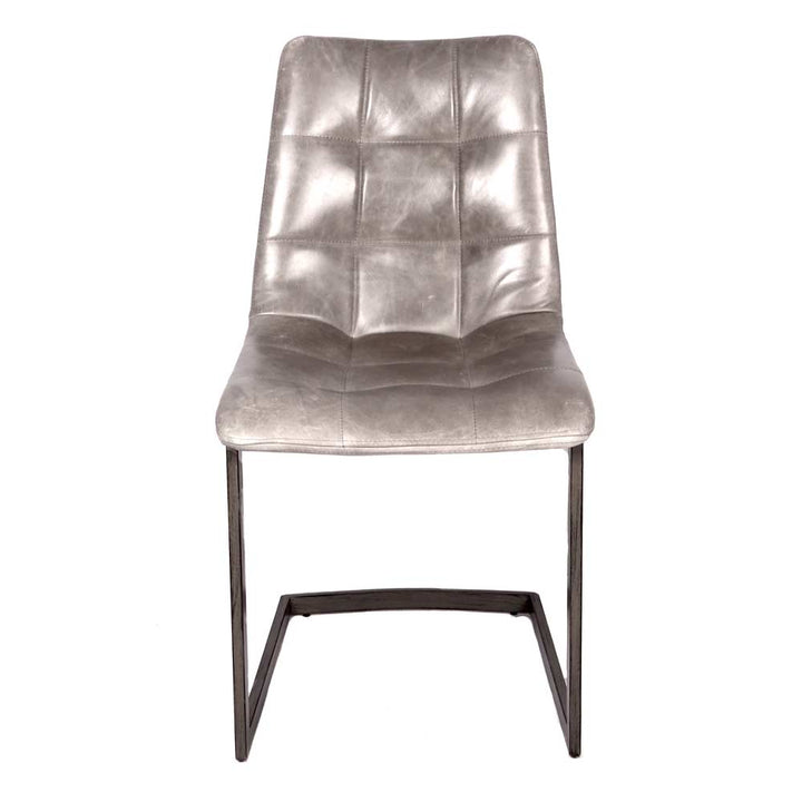 Dolomite Grey Cerato Leather Dining Chair - The Orchard Home and Gifts