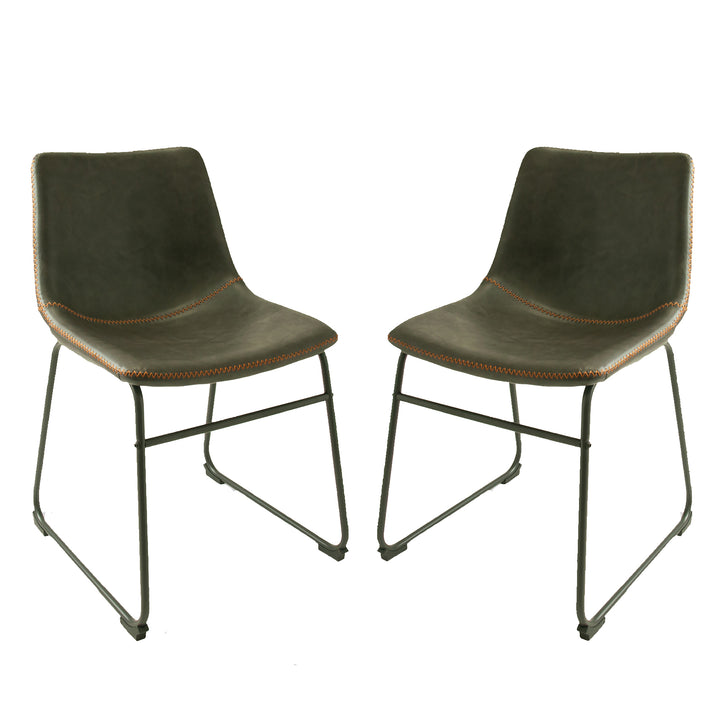 Dexter Grey Set of Two Dining Chairs