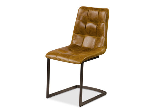 Dolomite Brown Cerato Leather Dining Chair - The Orchard Home and Gifts