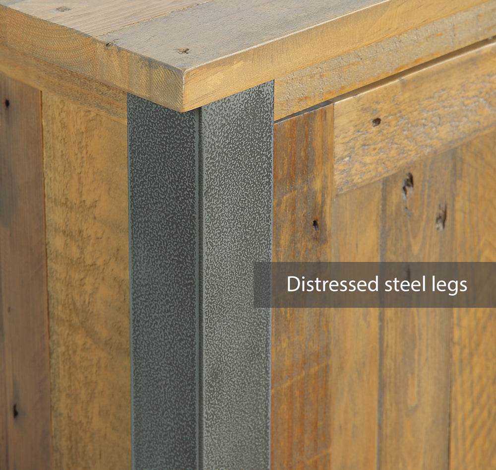 Harringay Reclaimed Wood Small Corner Bookcase The Orchard Home