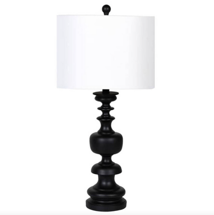 Black Ornate Table Lamp