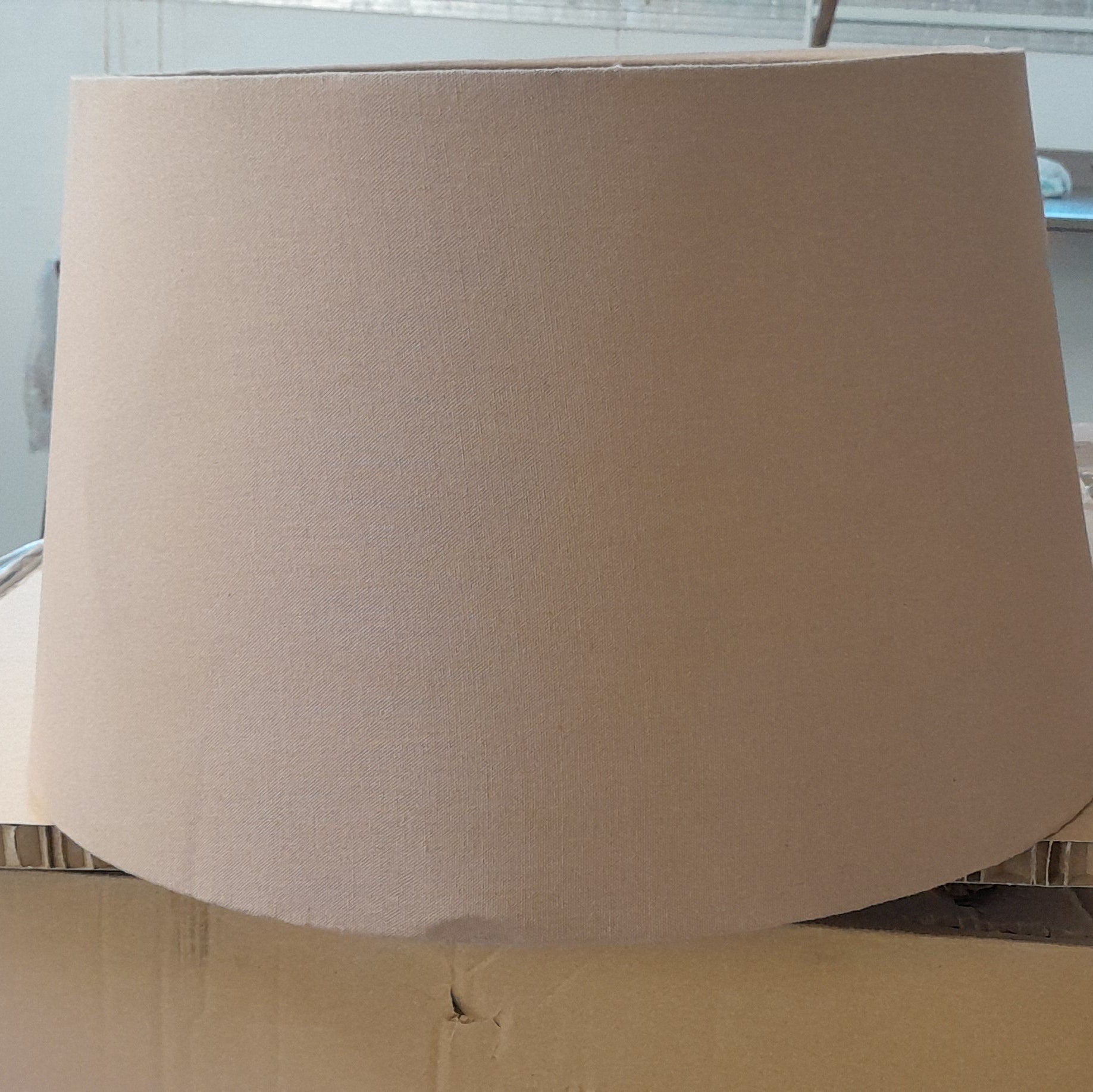 Tall Carved Mango Wood Floor Lamp with Shade - Imperfect