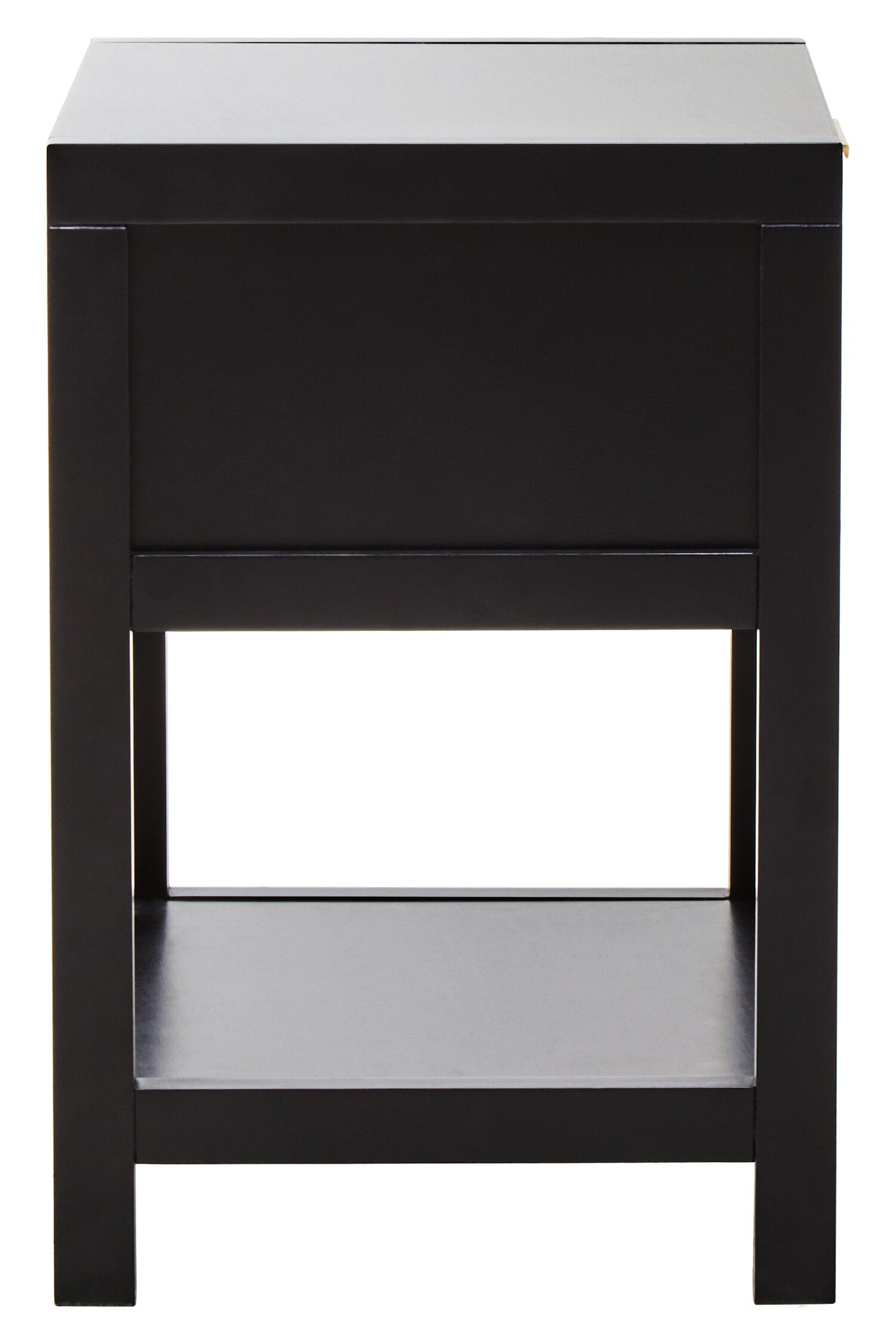 Herman Black Wood and Rattan One Drawer Bedside Table - The Orchard Home and Gifts