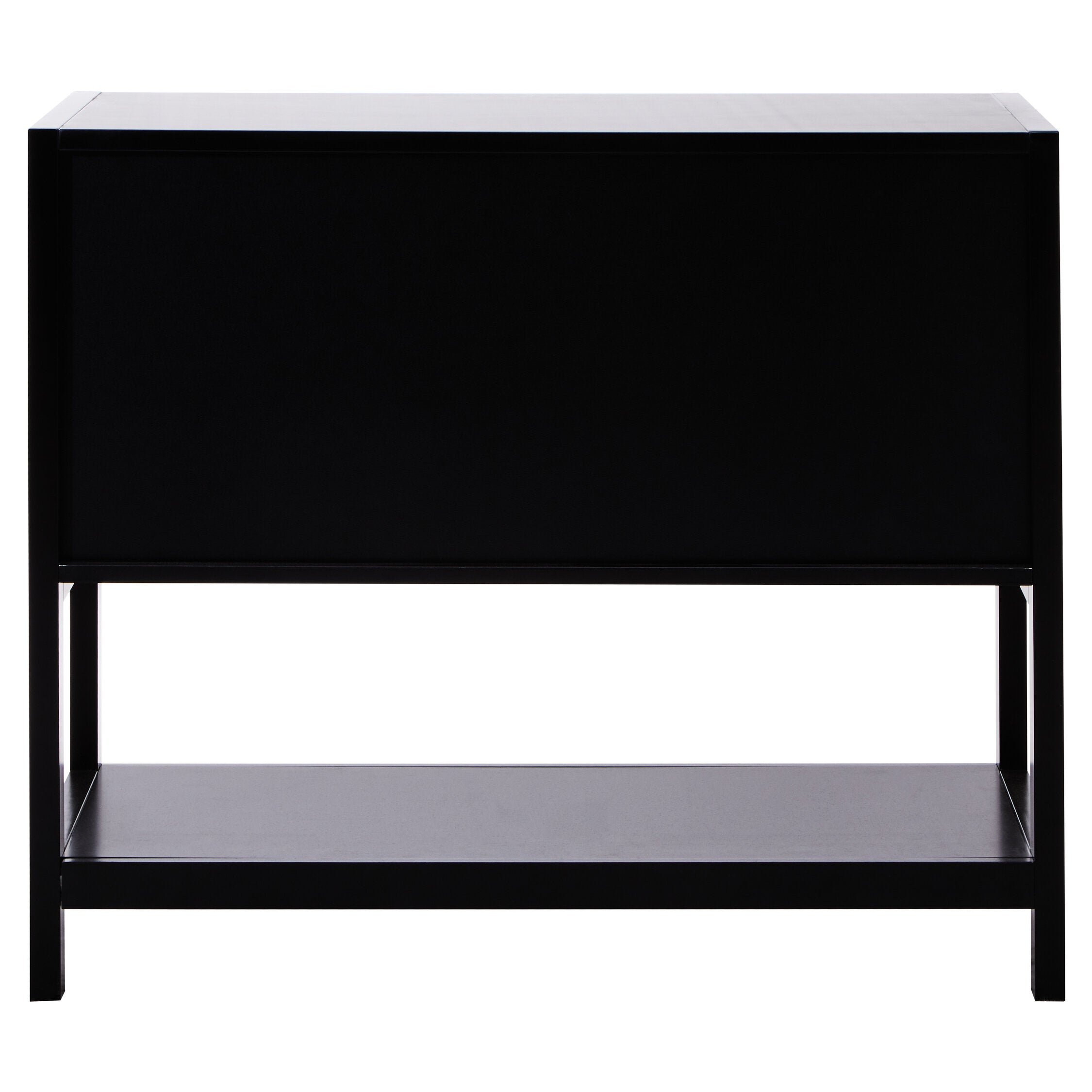 Herman Black Wood and Rattan Two Door Small Sideboard - The Orchard Home and Gifts