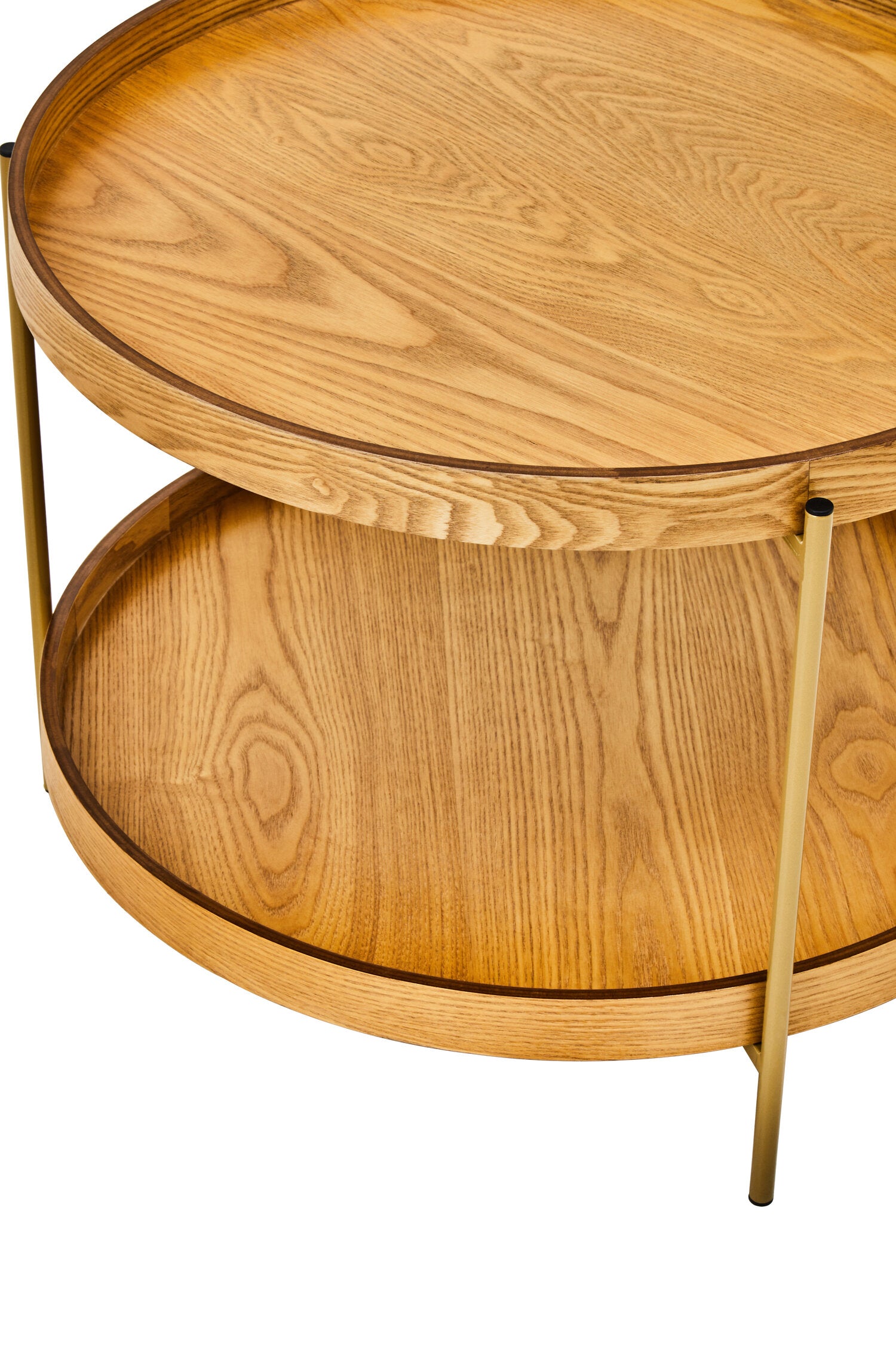 Mid Century Wooden Two Tier Side Table - The Orchard Home and Gifts