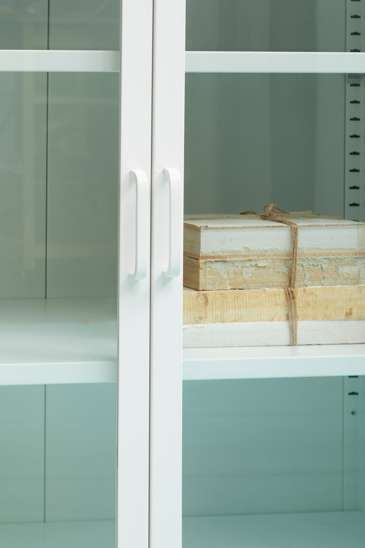 Asier White Metal Two Door Cabinet - The Orchard Home and Gifts