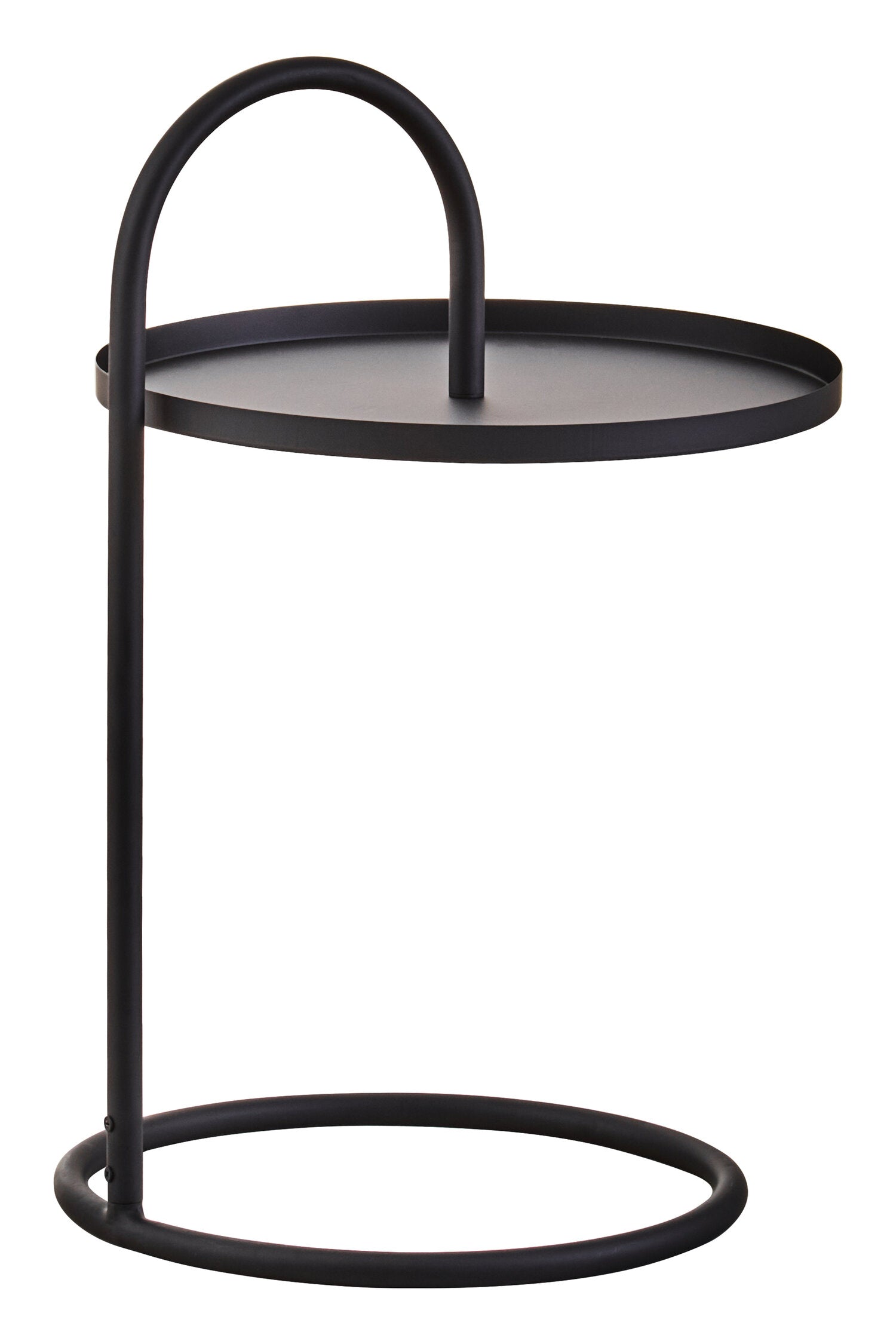Minimalist Black Circular Side Table - The Orchard Home and Gifts