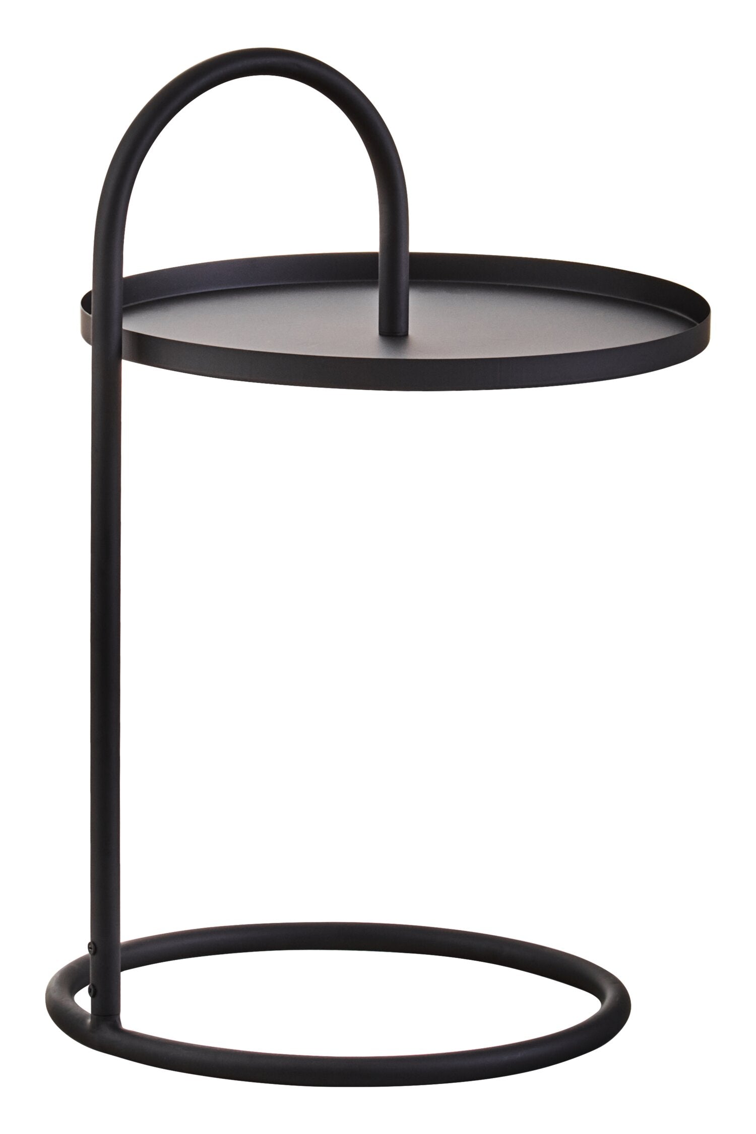 Minimalist Black Circular Side Table - The Orchard Home and Gifts