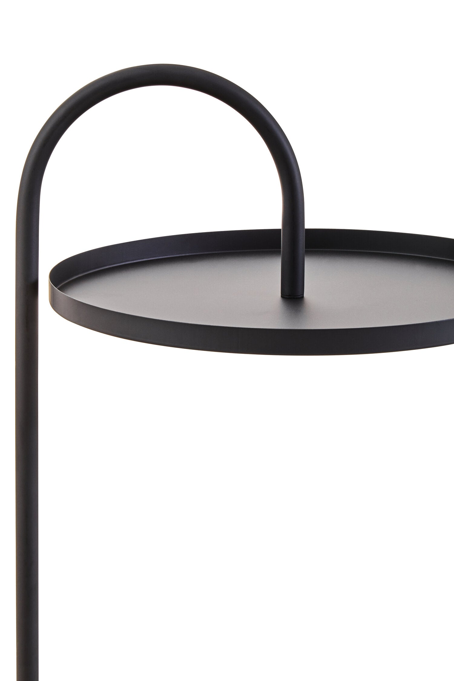 Minimalist Black Circular Side Table - The Orchard Home and Gifts