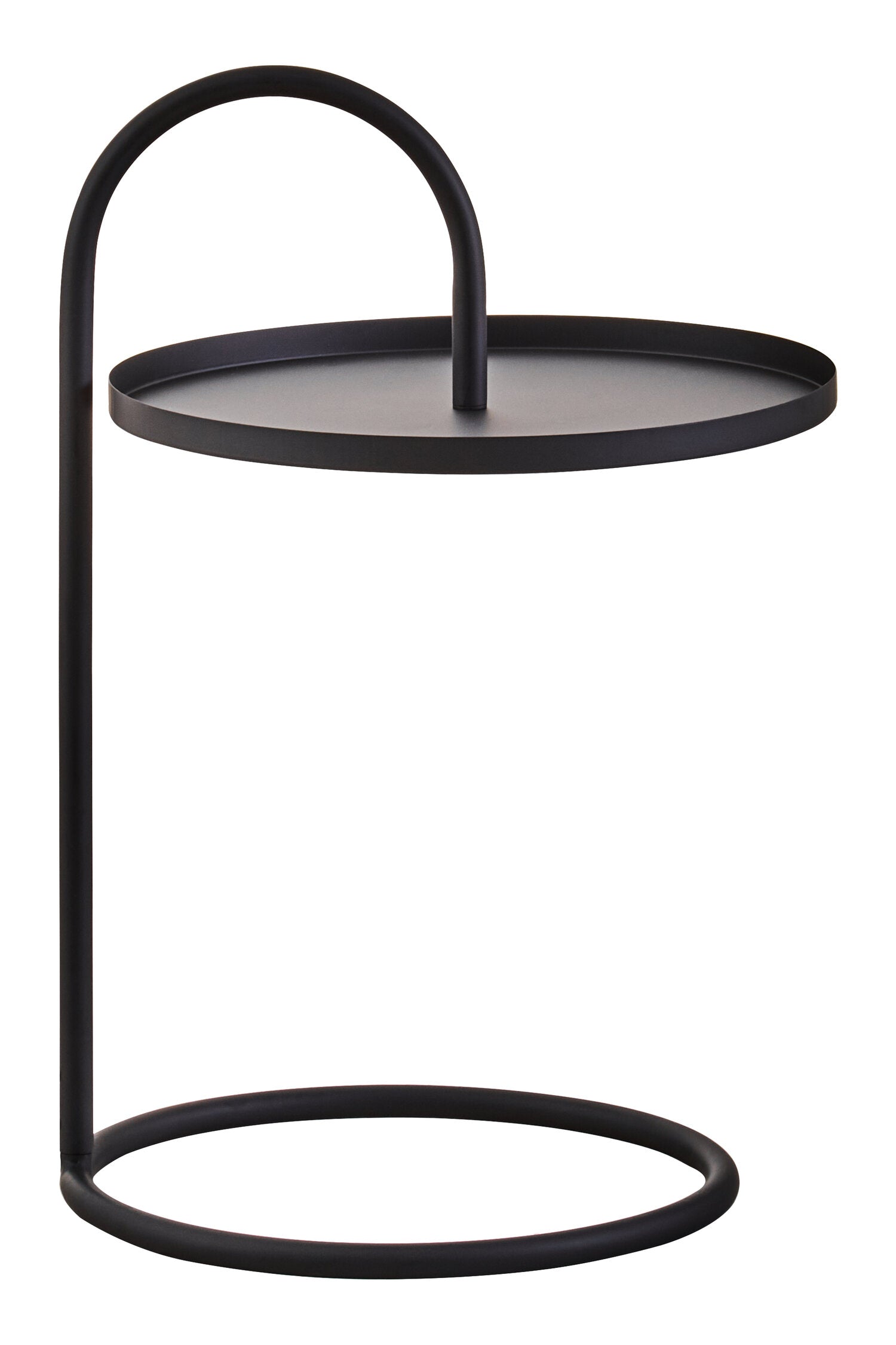 Minimalist Black Circular Side Table - The Orchard Home and Gifts