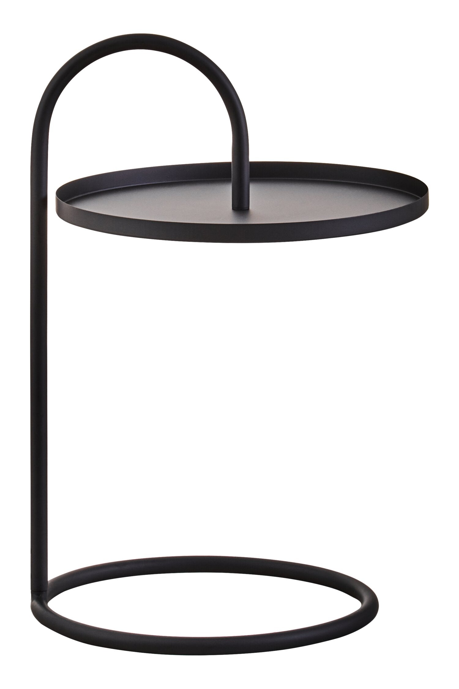 Minimalist Black Circular Side Table - The Orchard Home and Gifts