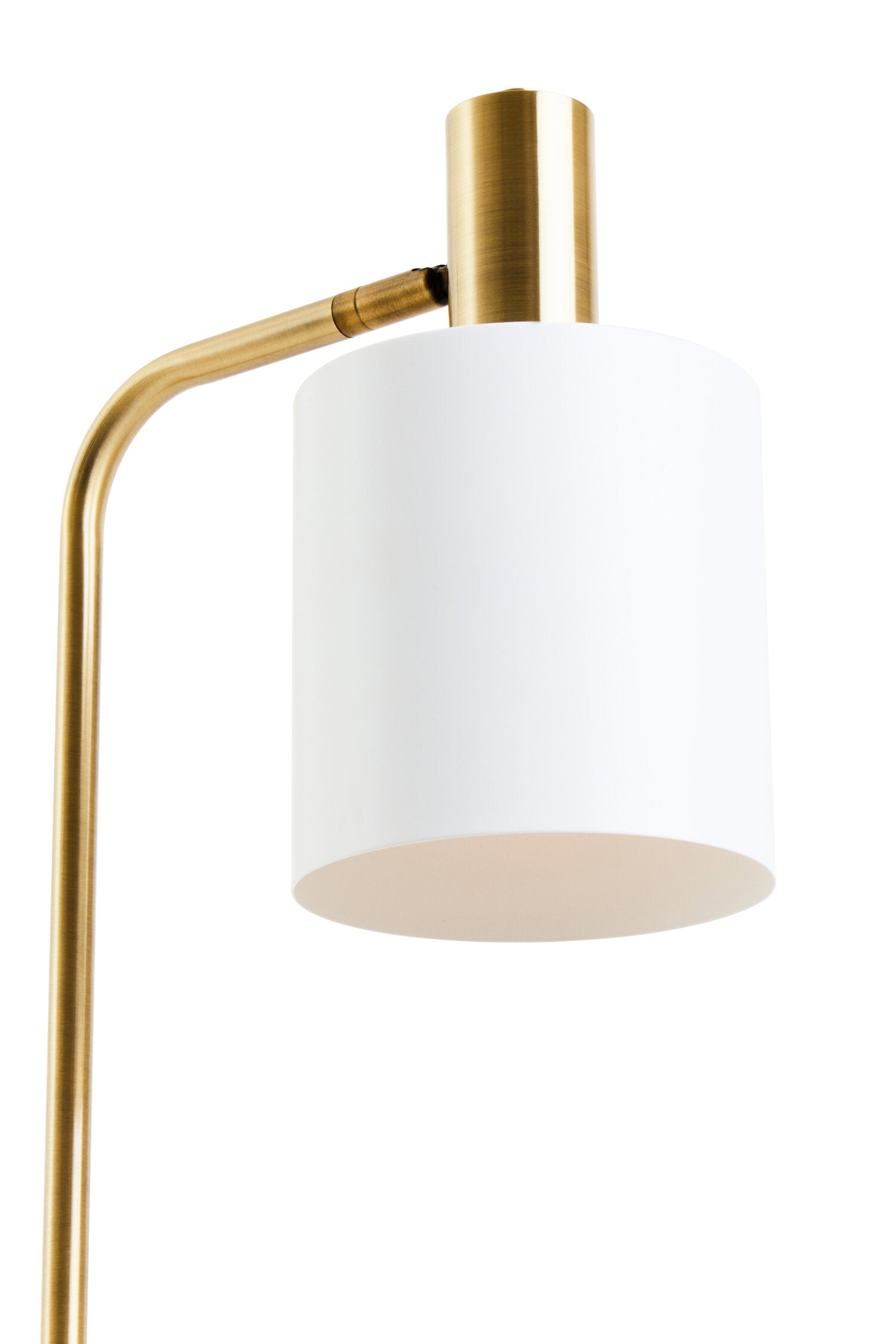 Gold Metal and White Marble Floor Lamp - The Orchard Home and Gifts