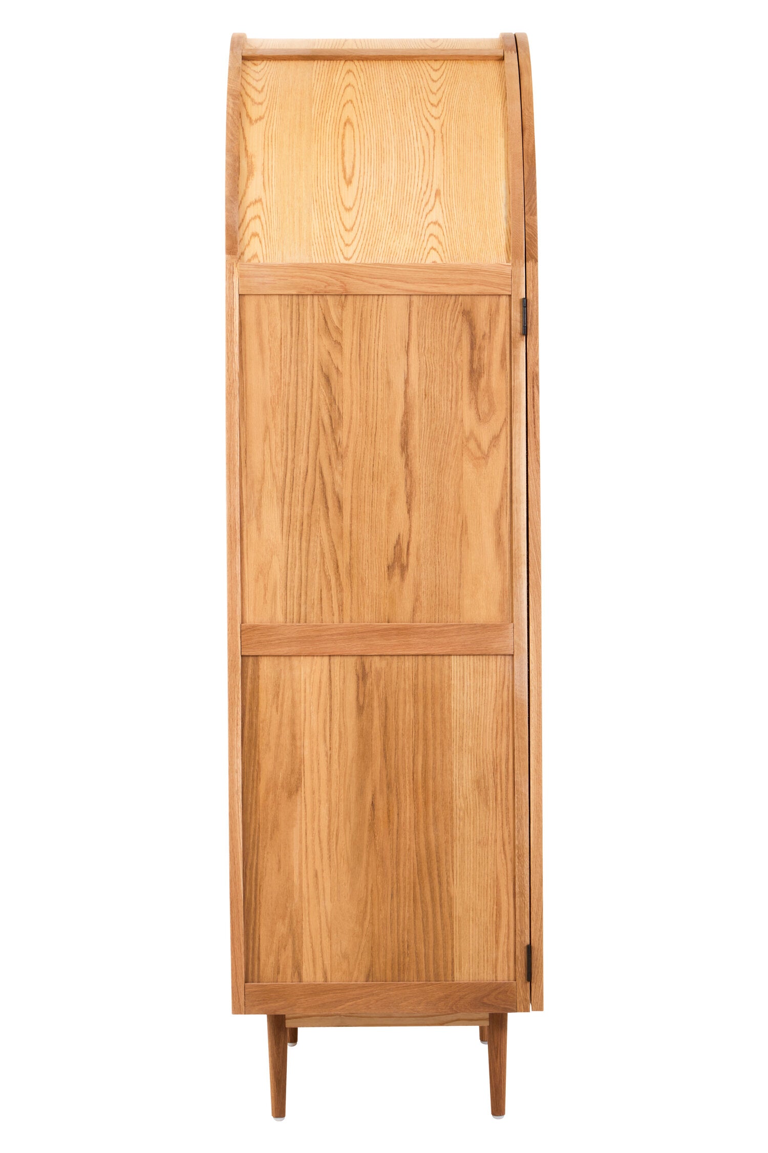 Rattan and Oak Two Door Arched Wardrobe - The Orchard Home and Gifts