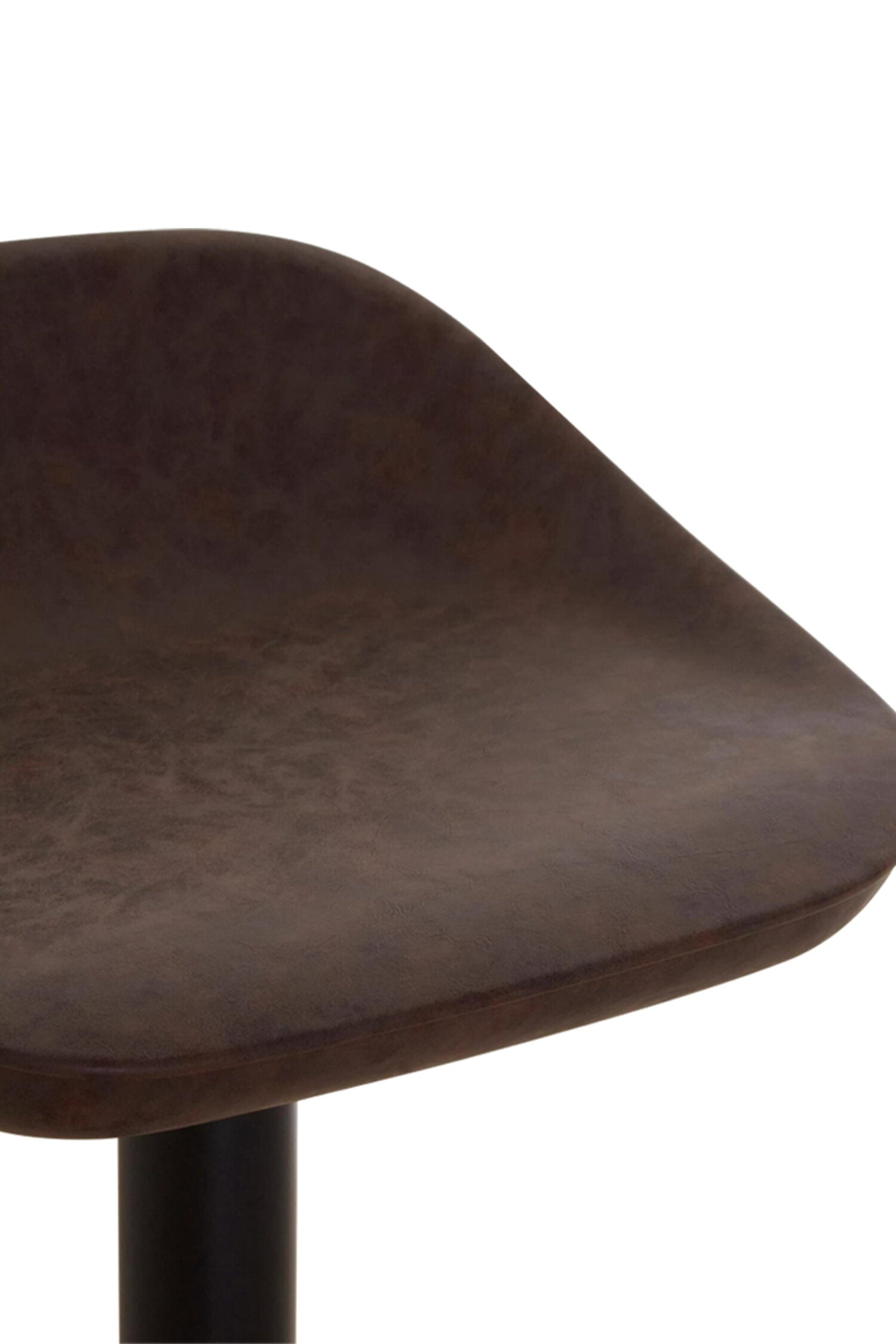 Brown Mocha Leather Effect Adjustable Bar Stool - The Orchard Home and Gifts