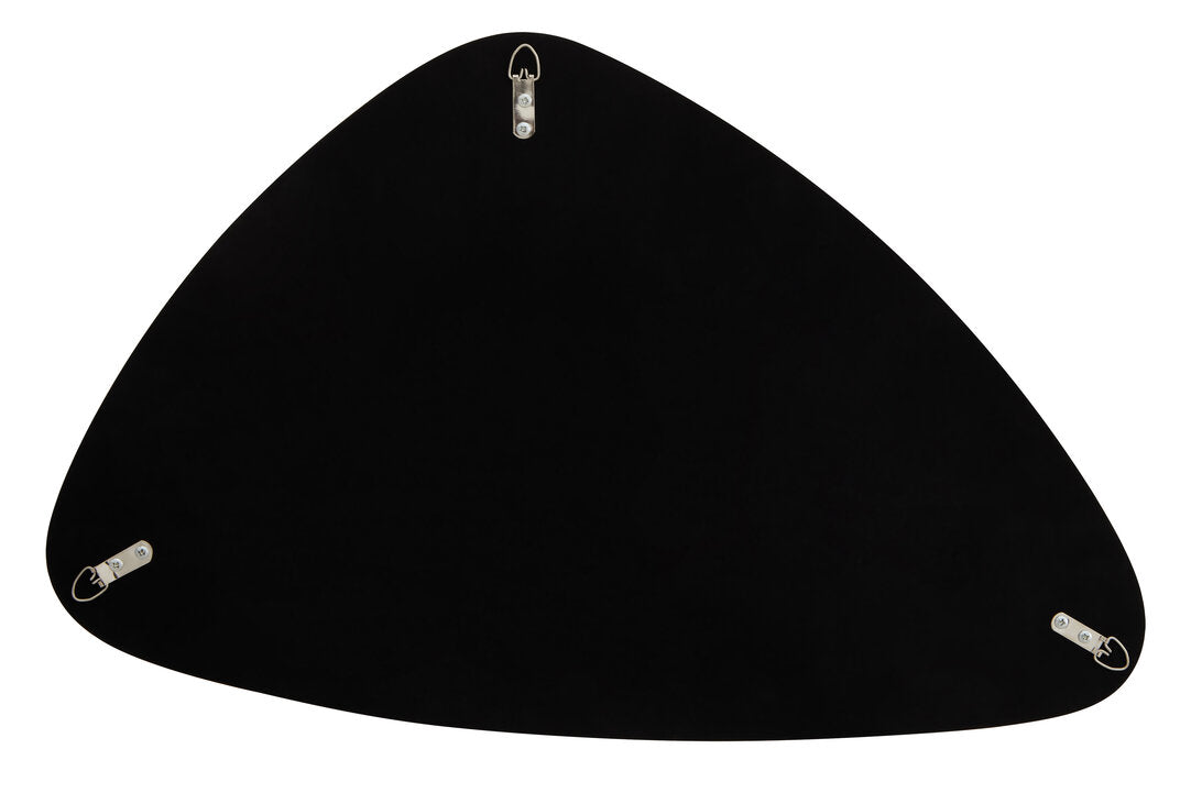 Small Curved Edge Gold Triangular Wall Mirror