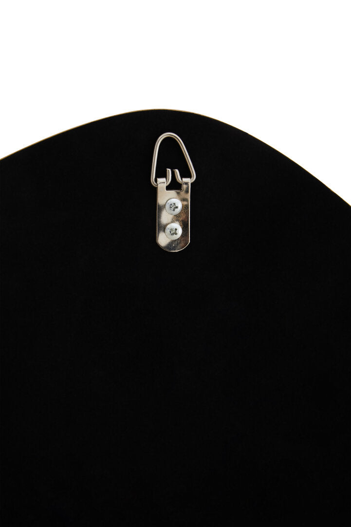 Large Curved Edge Gold Triangular Wall Mirror