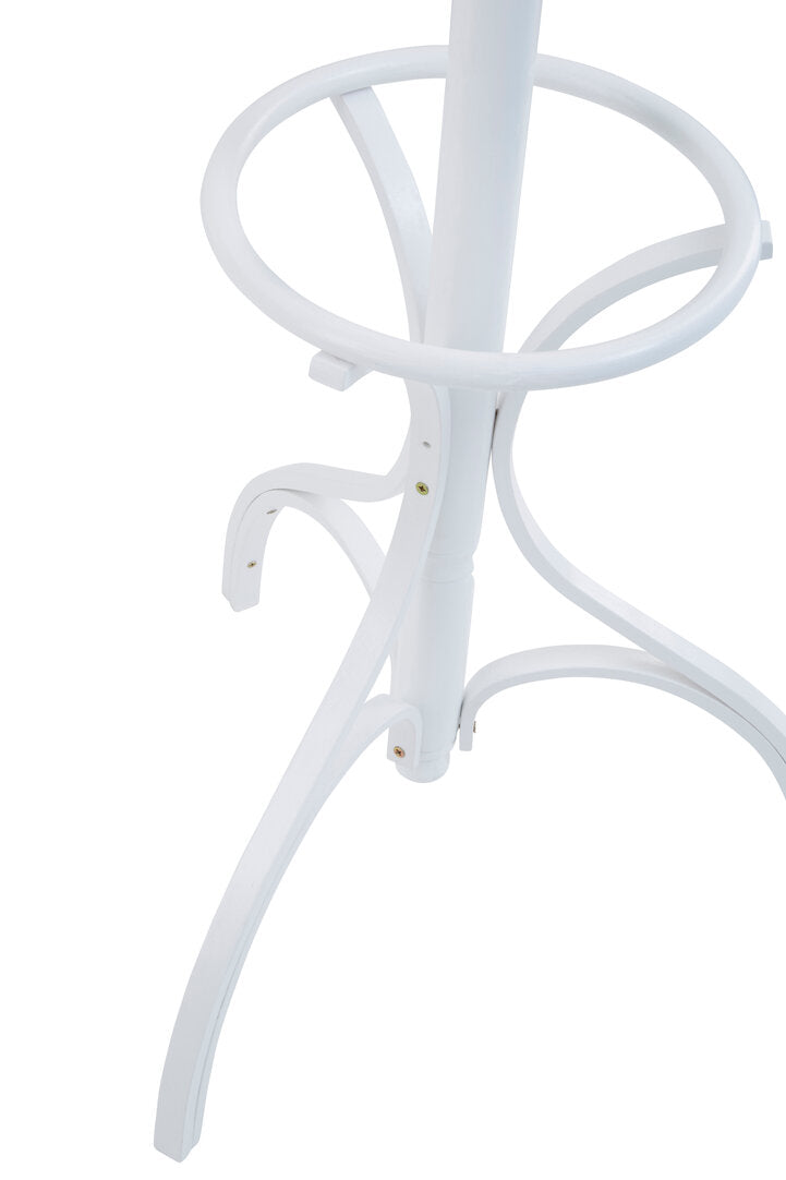 White Floor Standing Coat and Umbrella Rack Stand