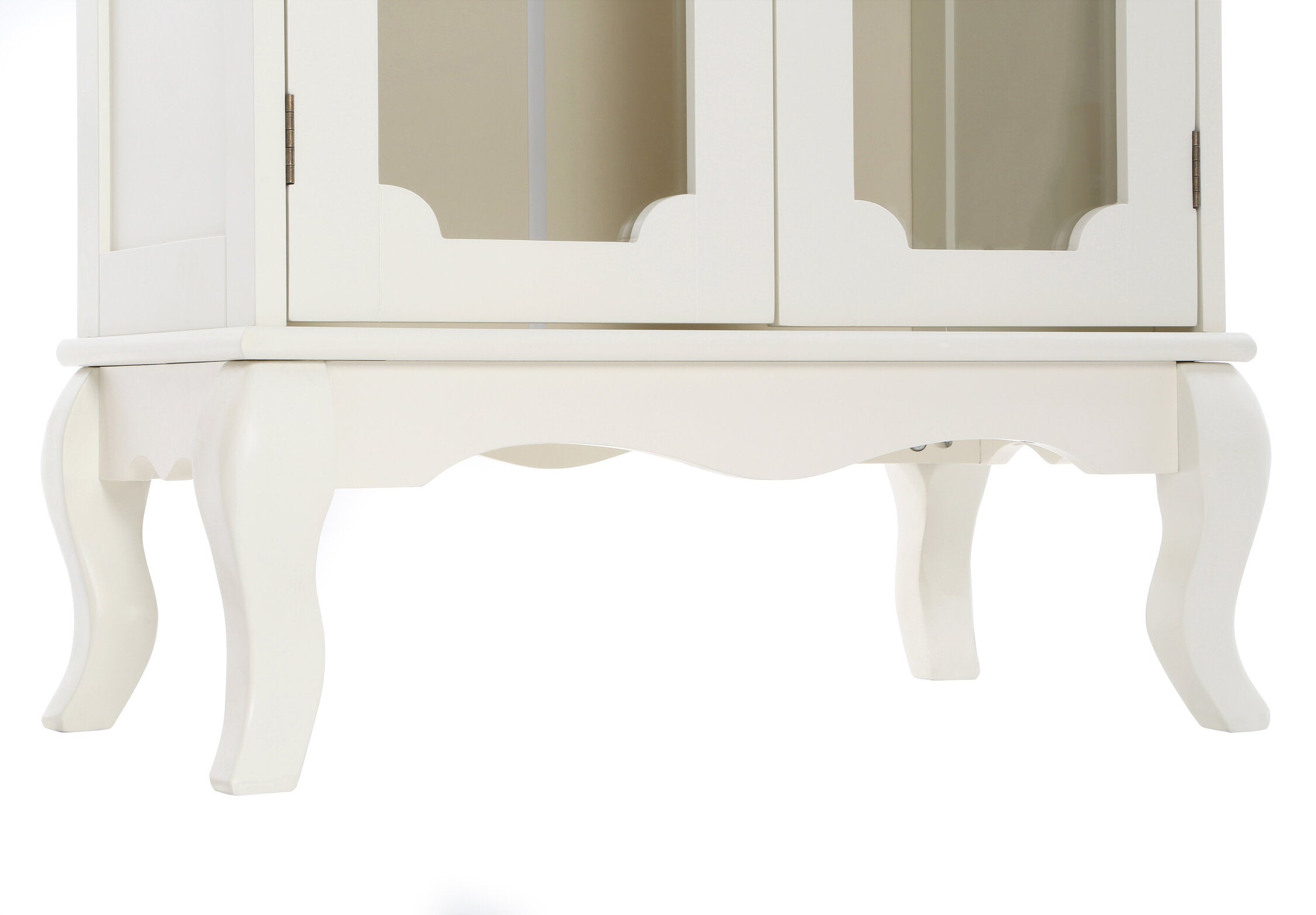 Cream Classic Two Door Storage Display Cabinet - The Orchard Home and Gifts