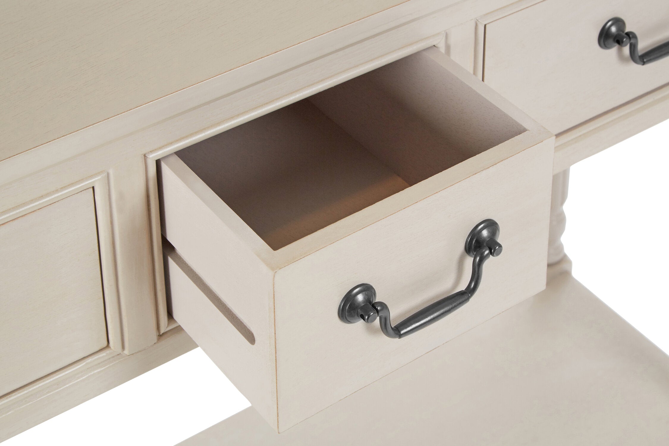Grey Putty Three Drawer Console Table - The Orchard Home and Gifts