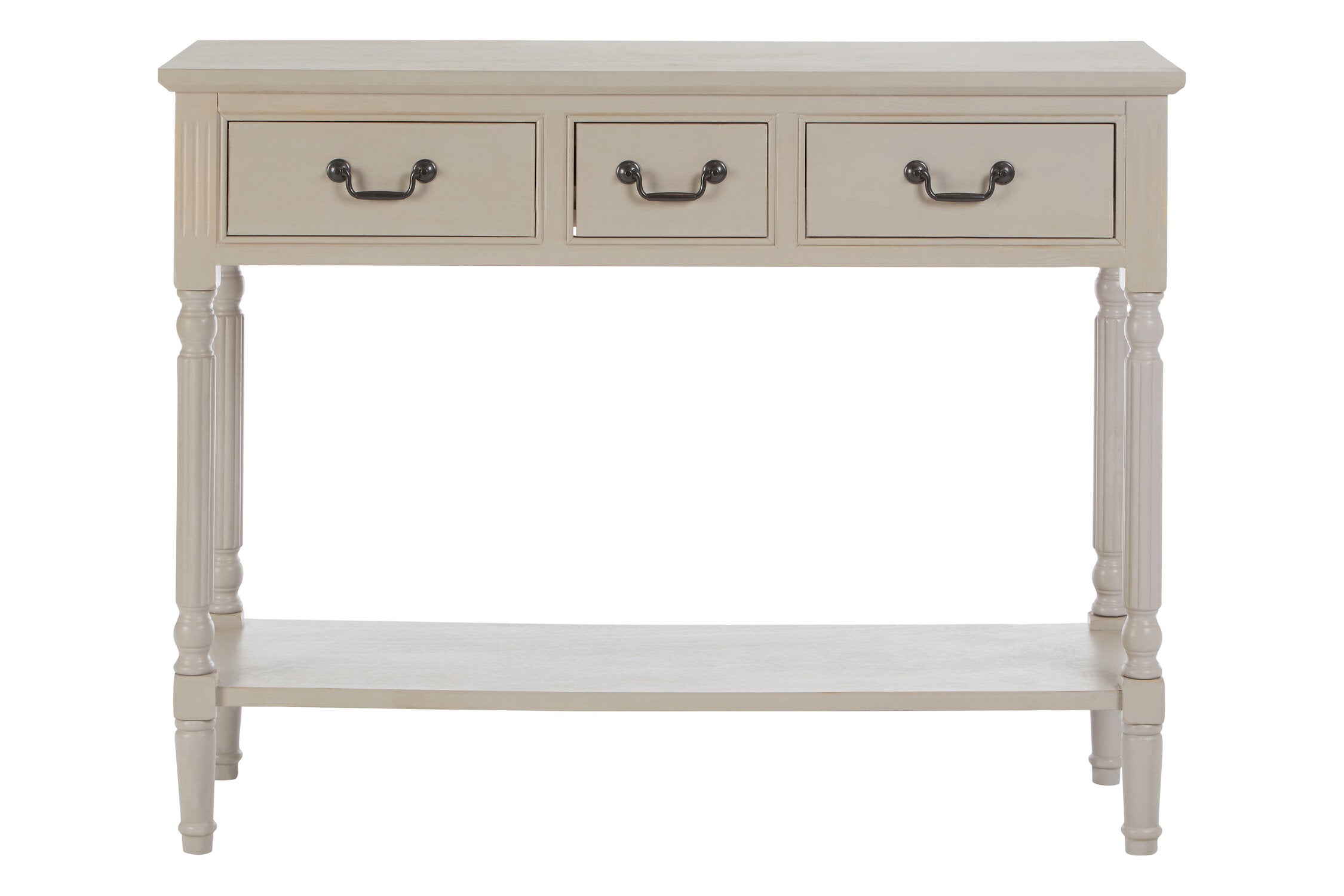 Grey Putty Three Drawer Console Table - The Orchard Home and Gifts