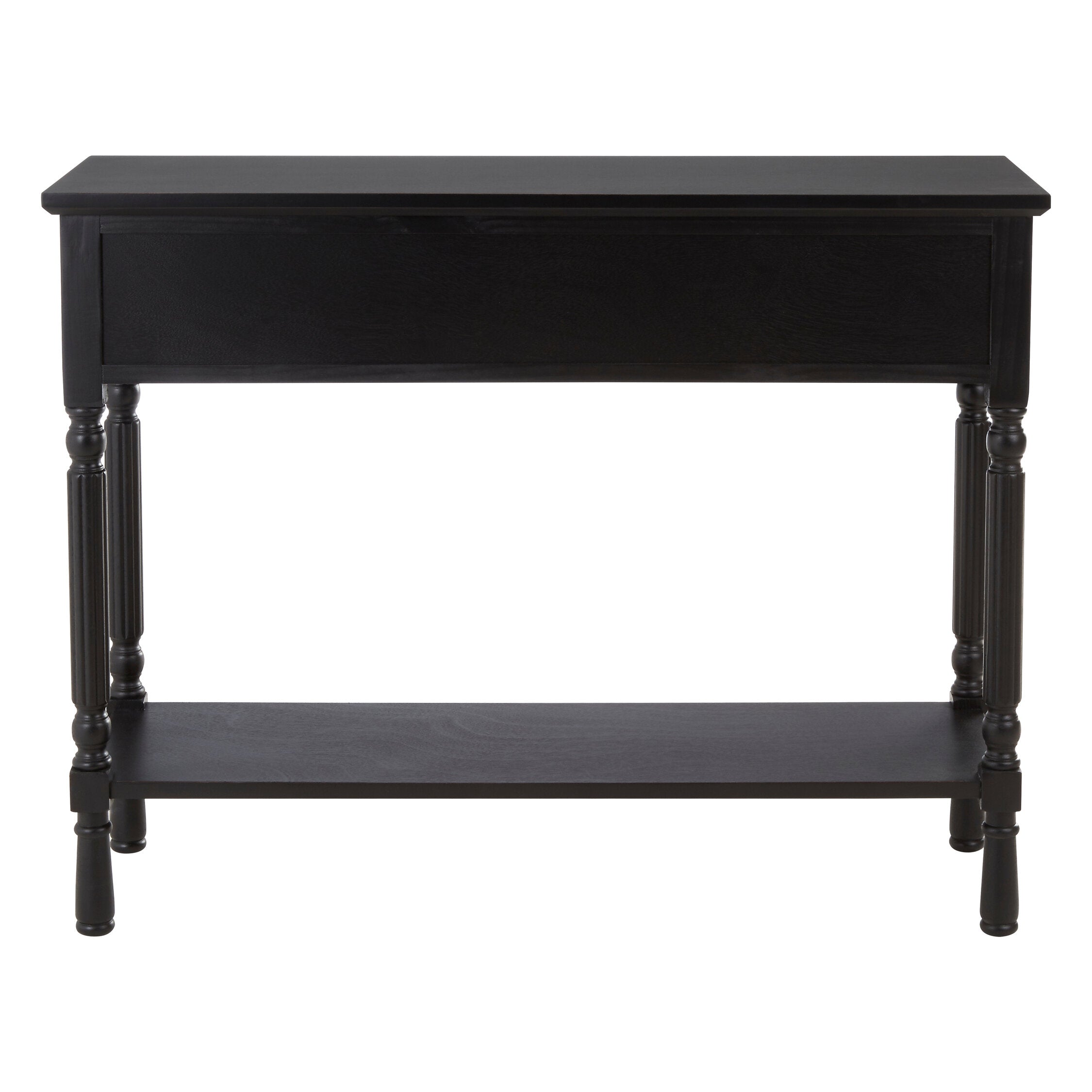 Vintage Black Three Drawer Console Table - The Orchard Home and Gifts
