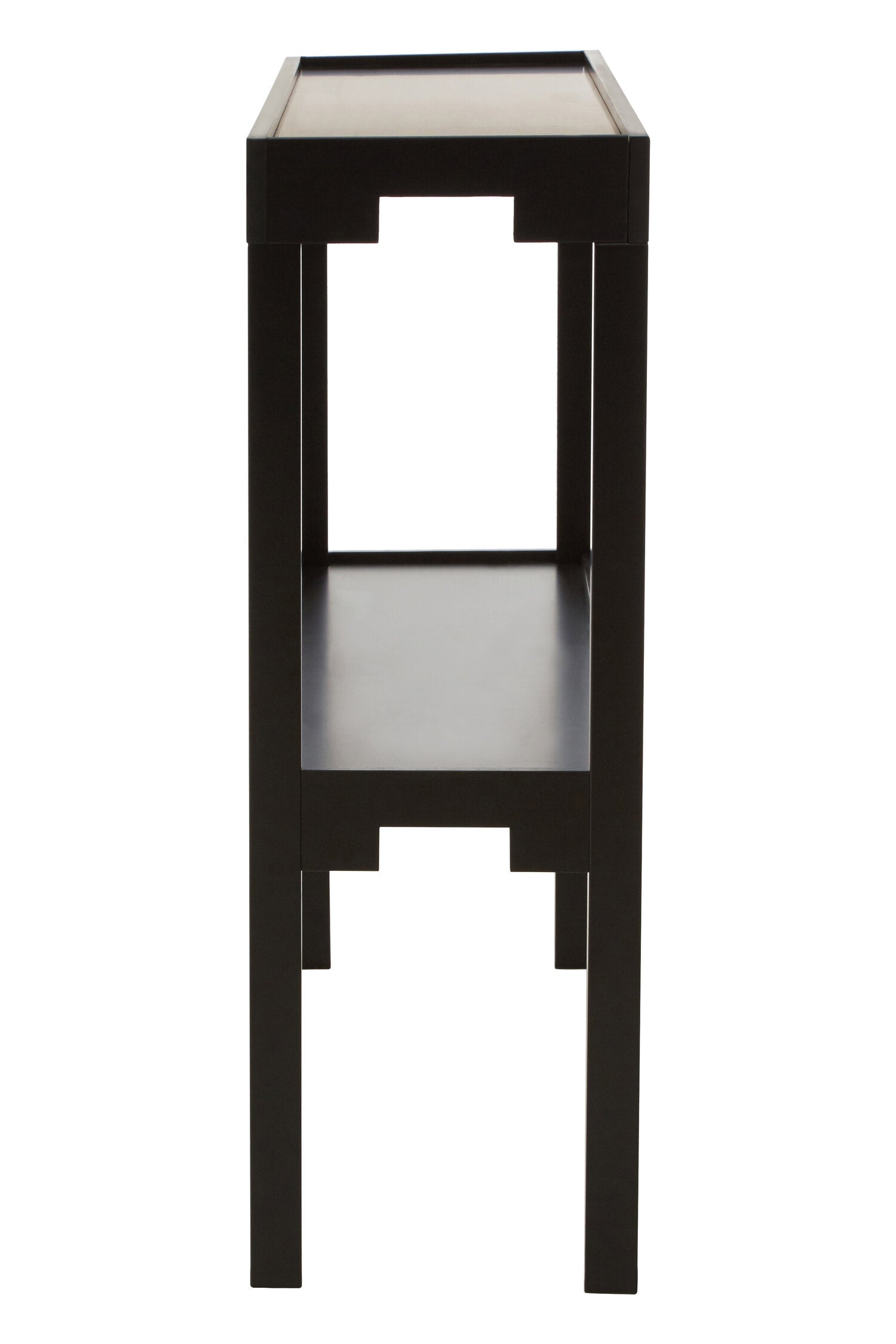 Slim Black Two Tiered Console Table - The Orchard Home and Gifts