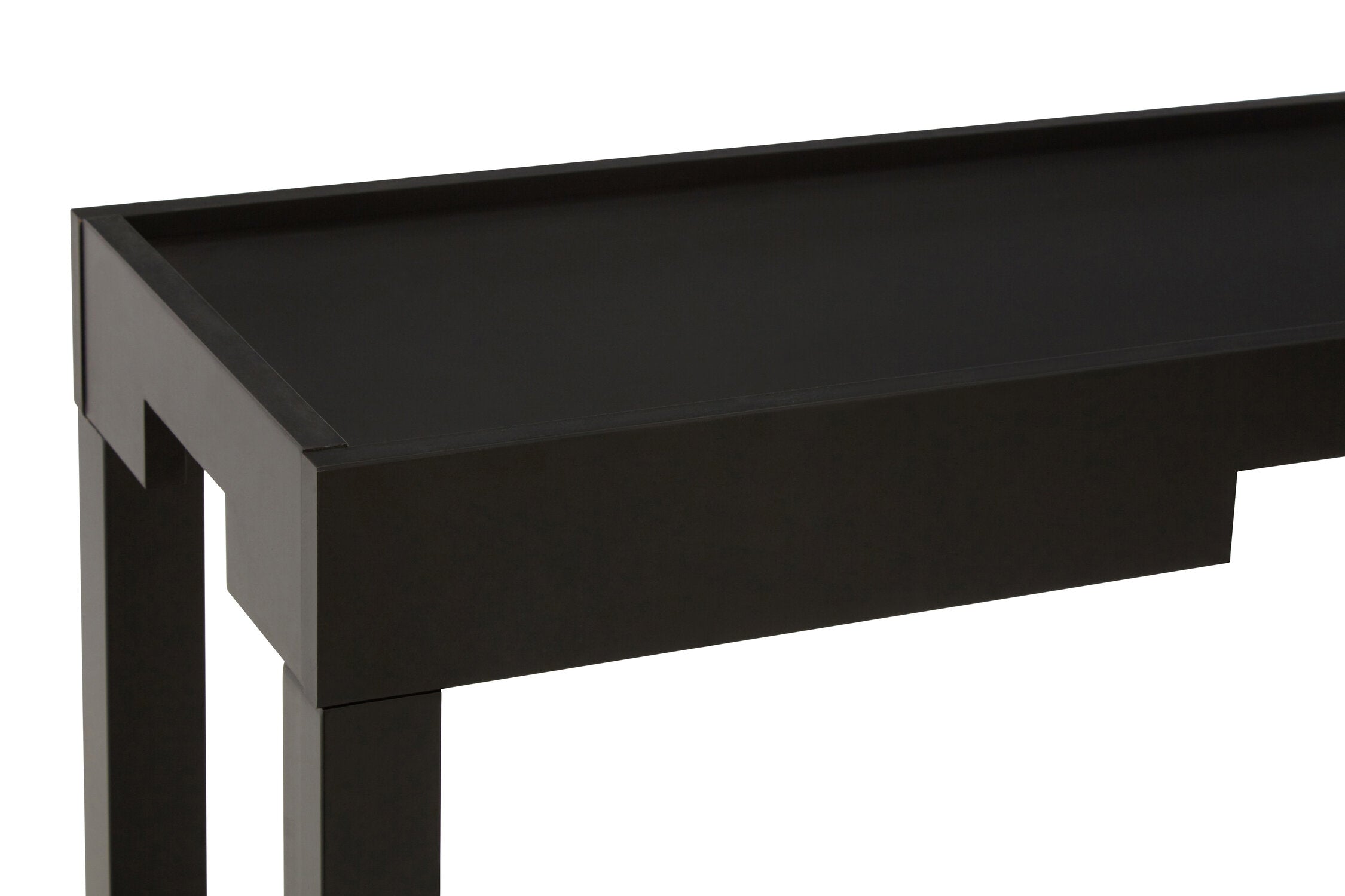 Slim Black Two Tiered Console Table - The Orchard Home and Gifts
