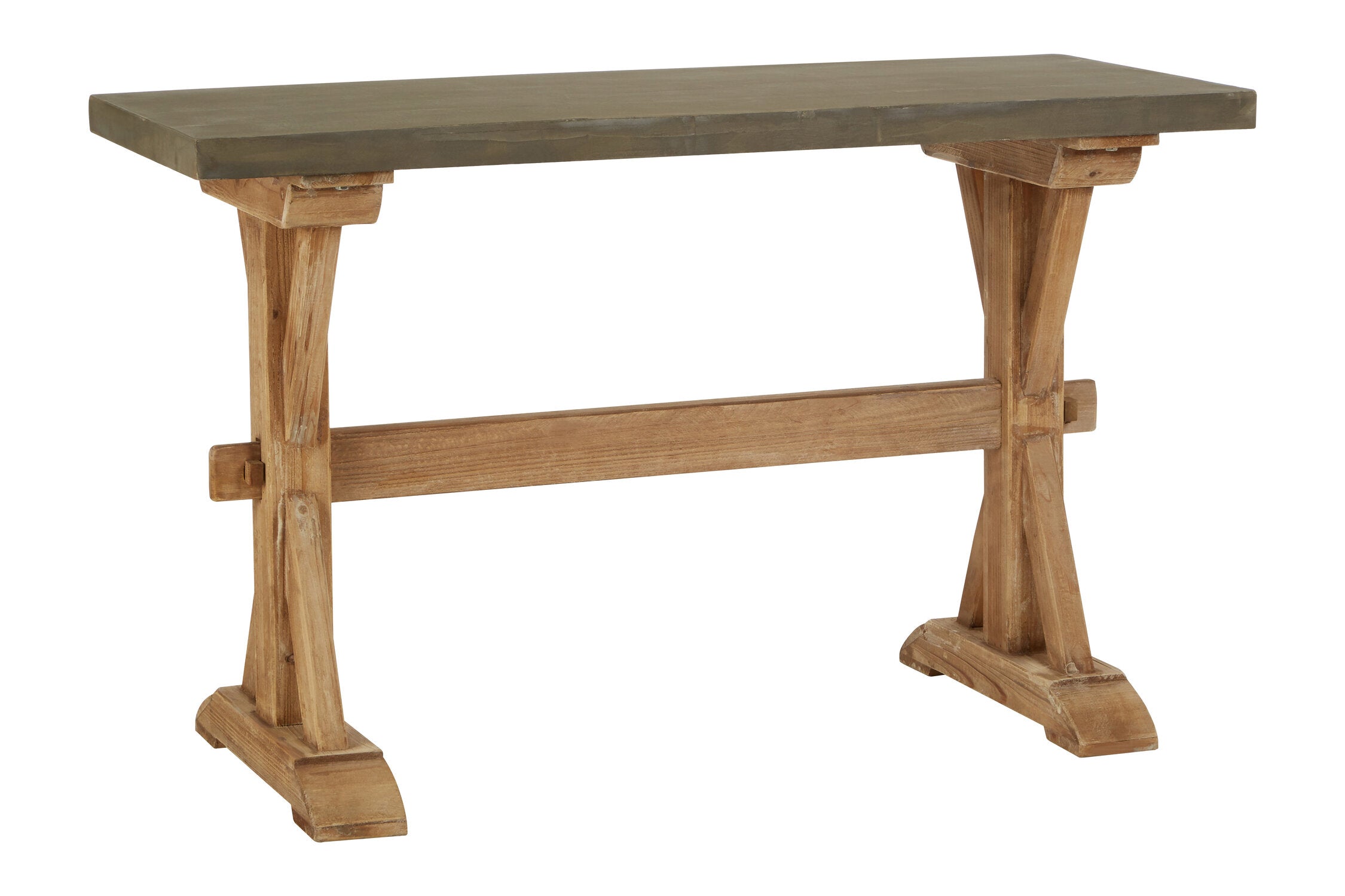 Natural Wood Grey Wash Console Table - The Orchard Home and Gifts