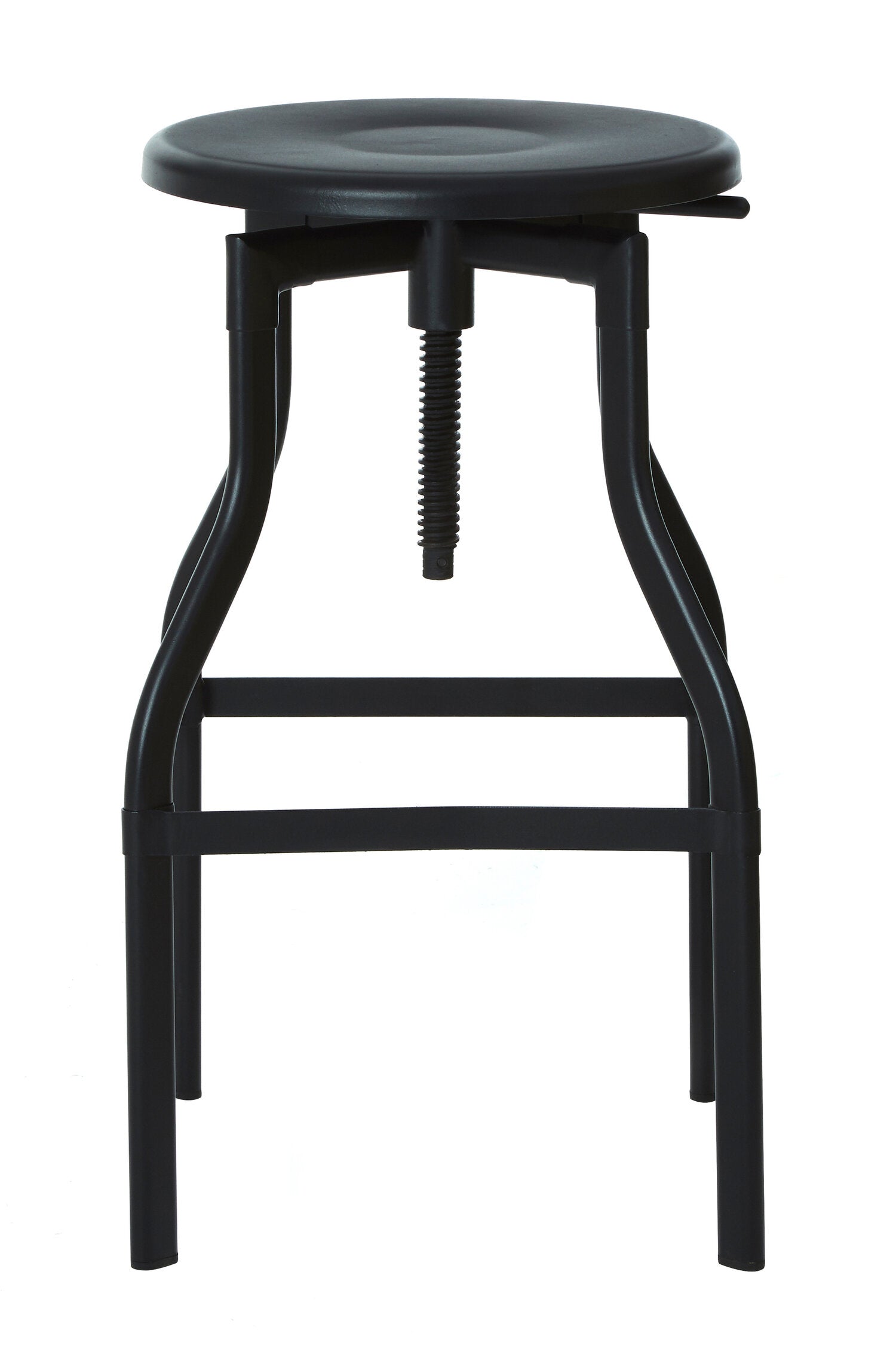 Black Metal Adjustable Bar Stool - The Orchard Home and Gifts