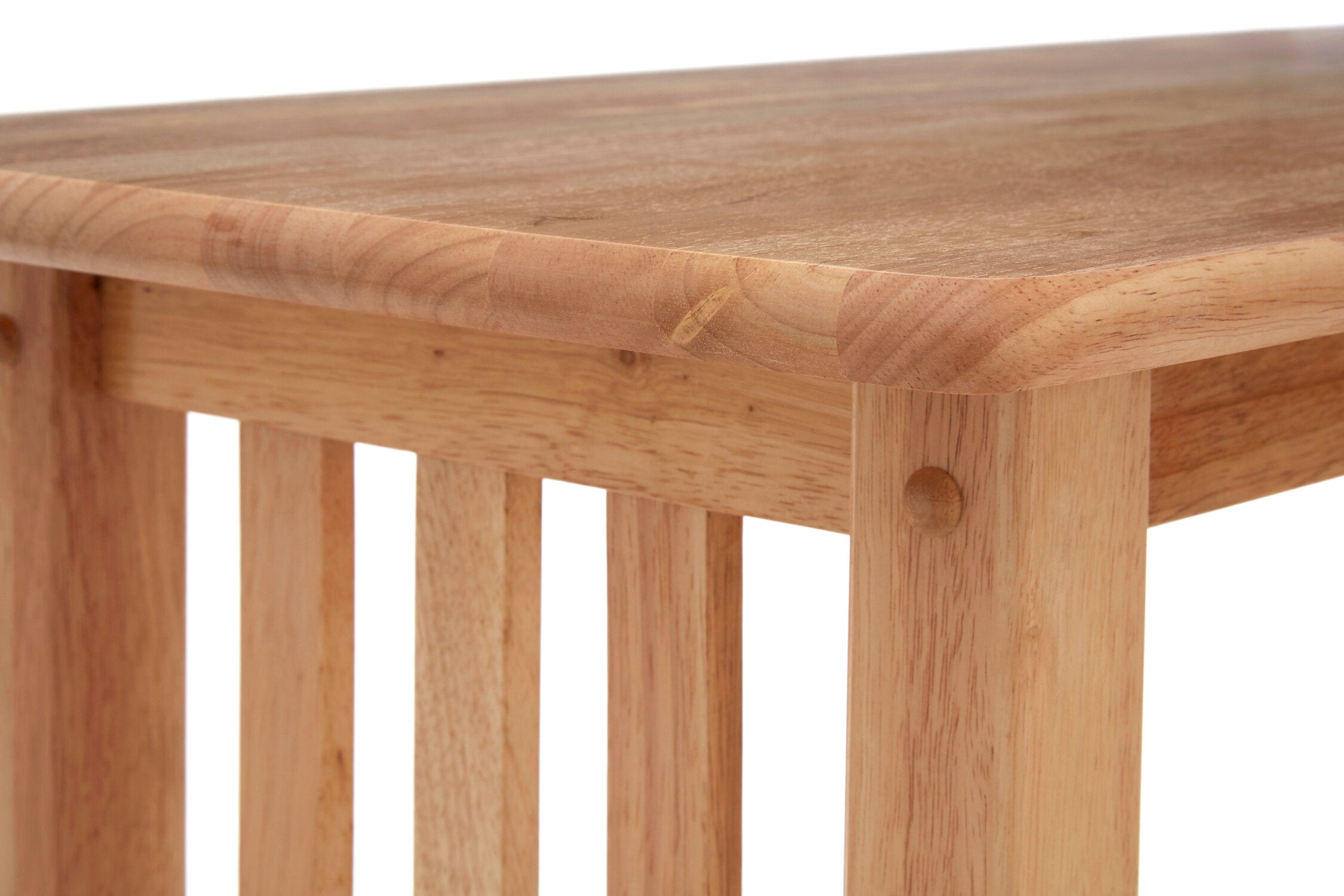 Natural Wood Slatted Console Table - The Orchard Home and Gifts