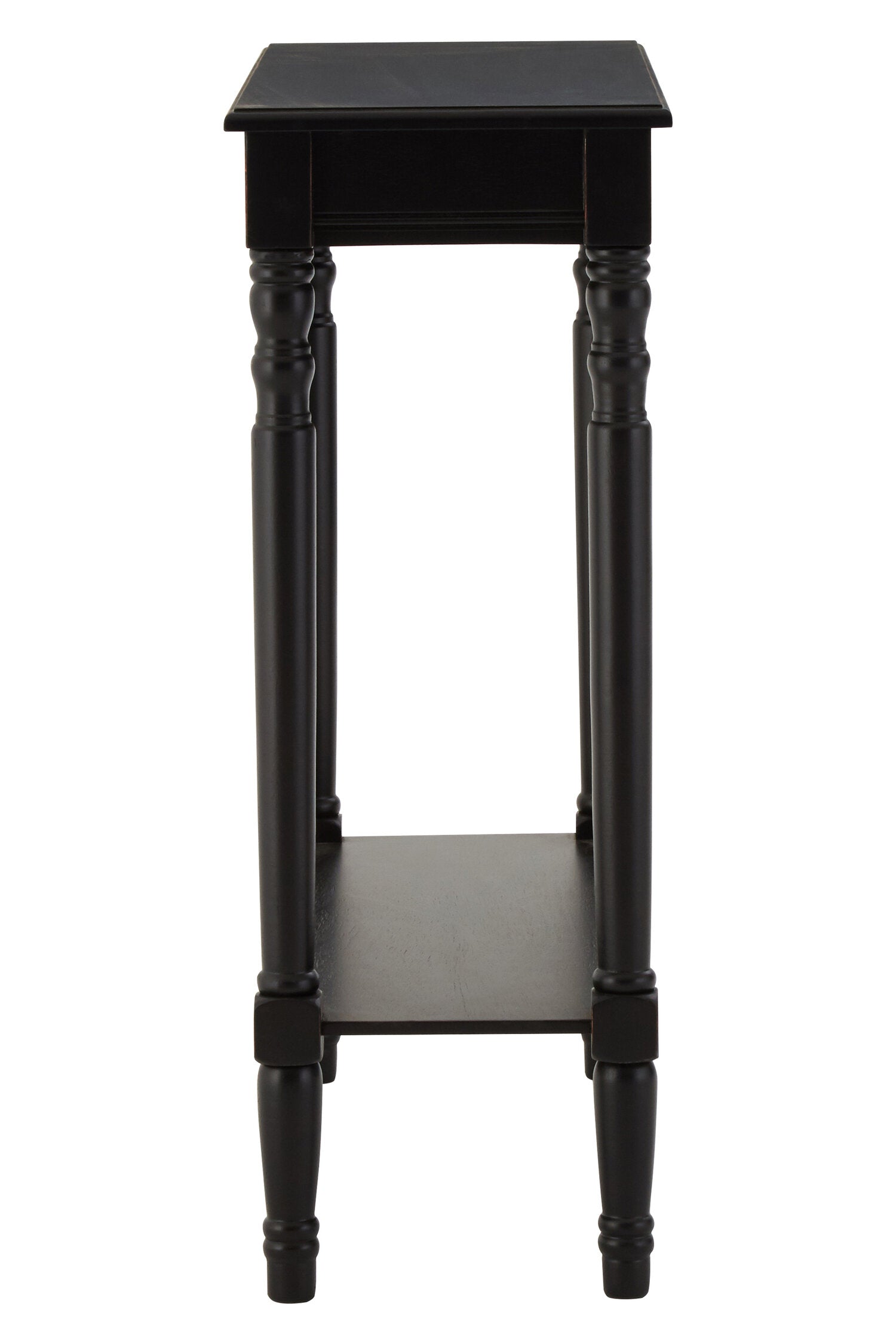 Classic Vintage Black Slim Console Table - The Orchard Home and Gifts