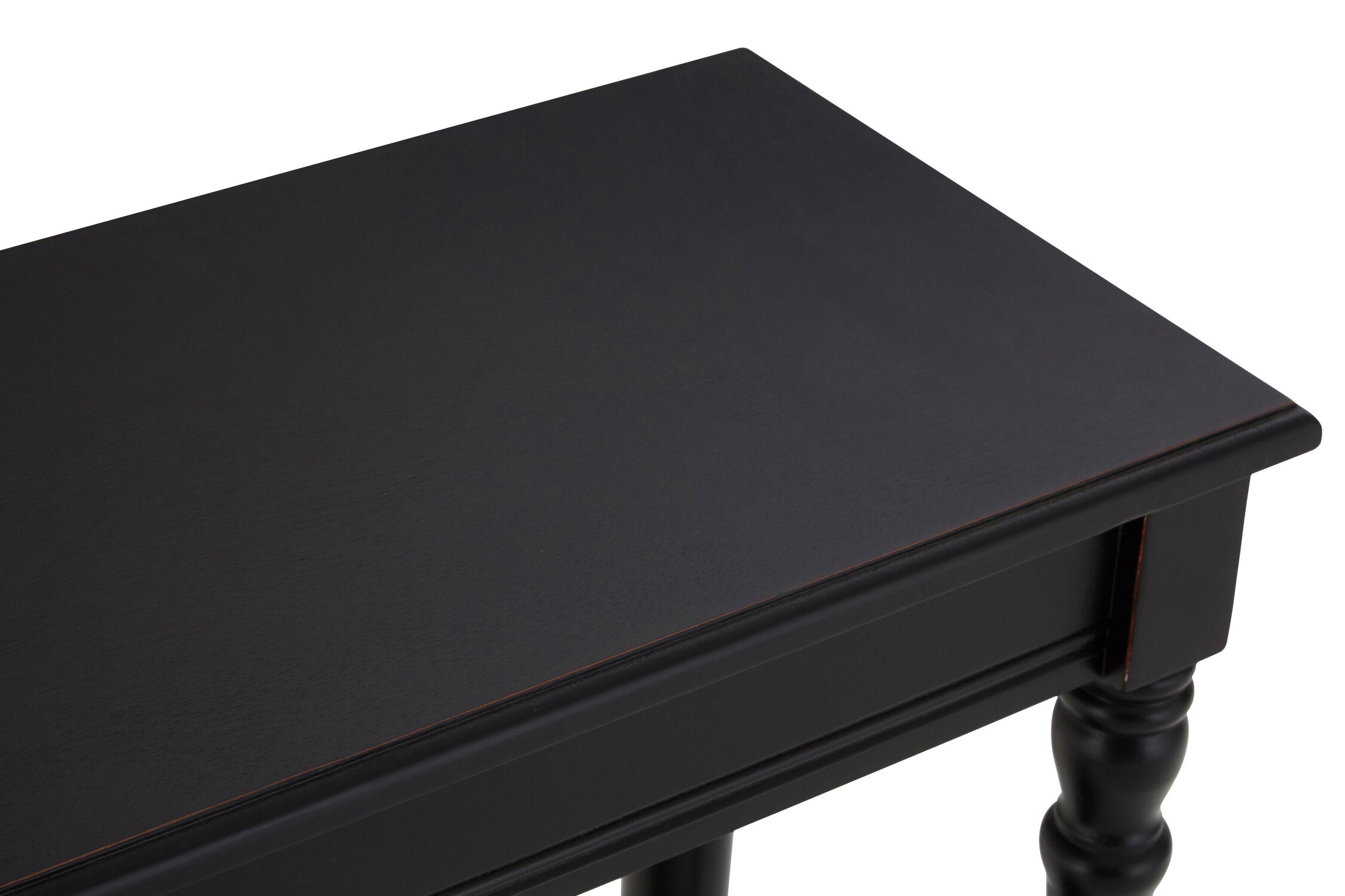 Classic Vintage Black Slim Console Table - The Orchard Home and Gifts
