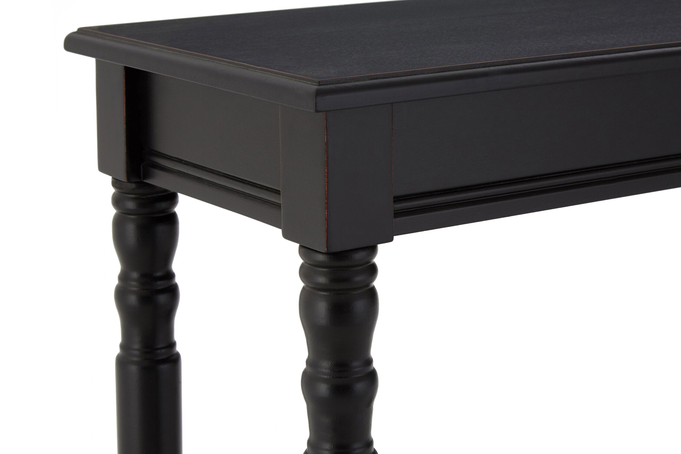 Classic Vintage Black Slim Console Table - The Orchard Home and Gifts
