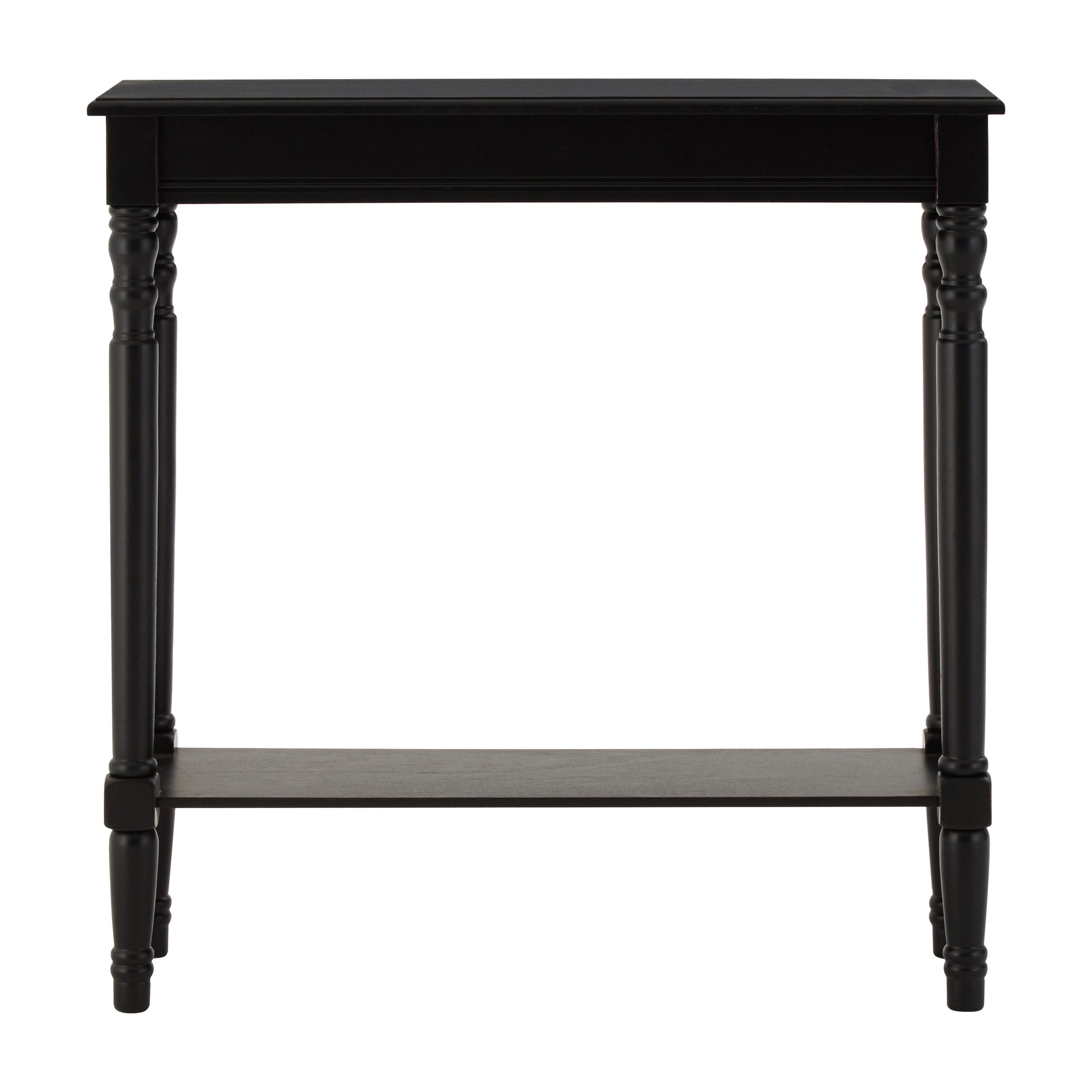 Classic Vintage Black Slim Console Table - The Orchard Home and Gifts