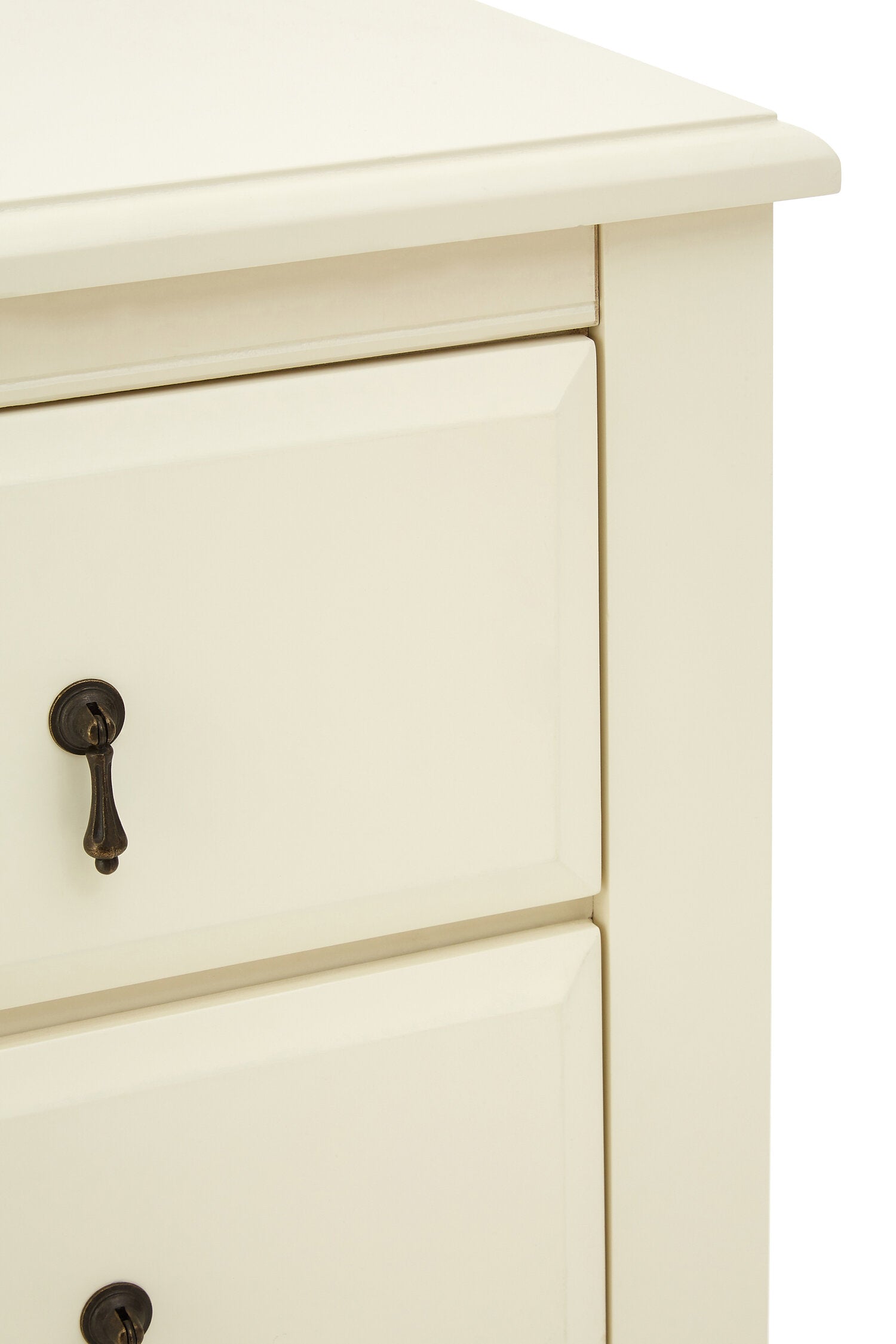 Classic Ivory Two Drawer Bedside Cabinet - The Orchard Home and Gifts