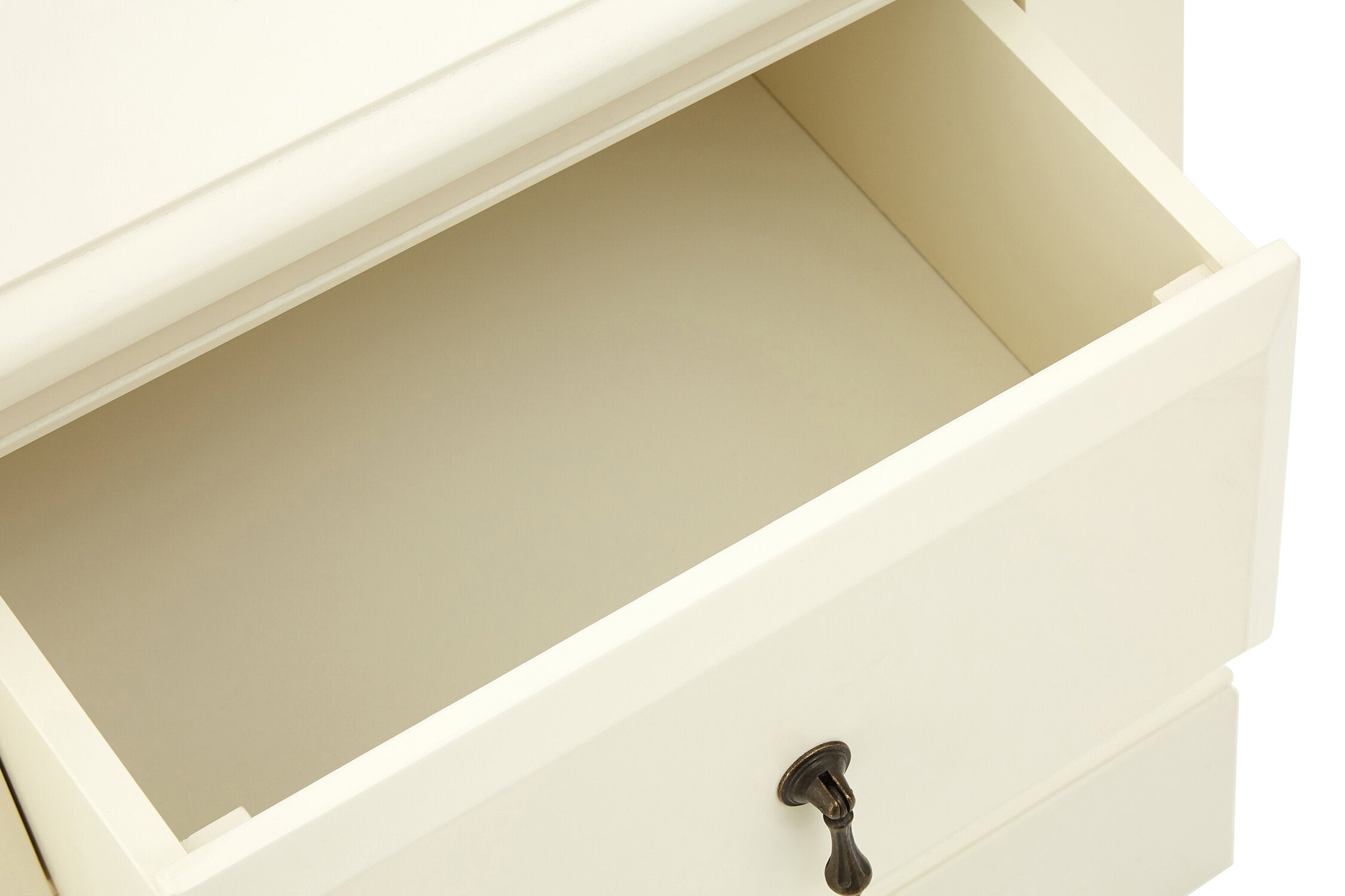Classic Ivory Two Drawer Bedside Cabinet - The Orchard Home and Gifts