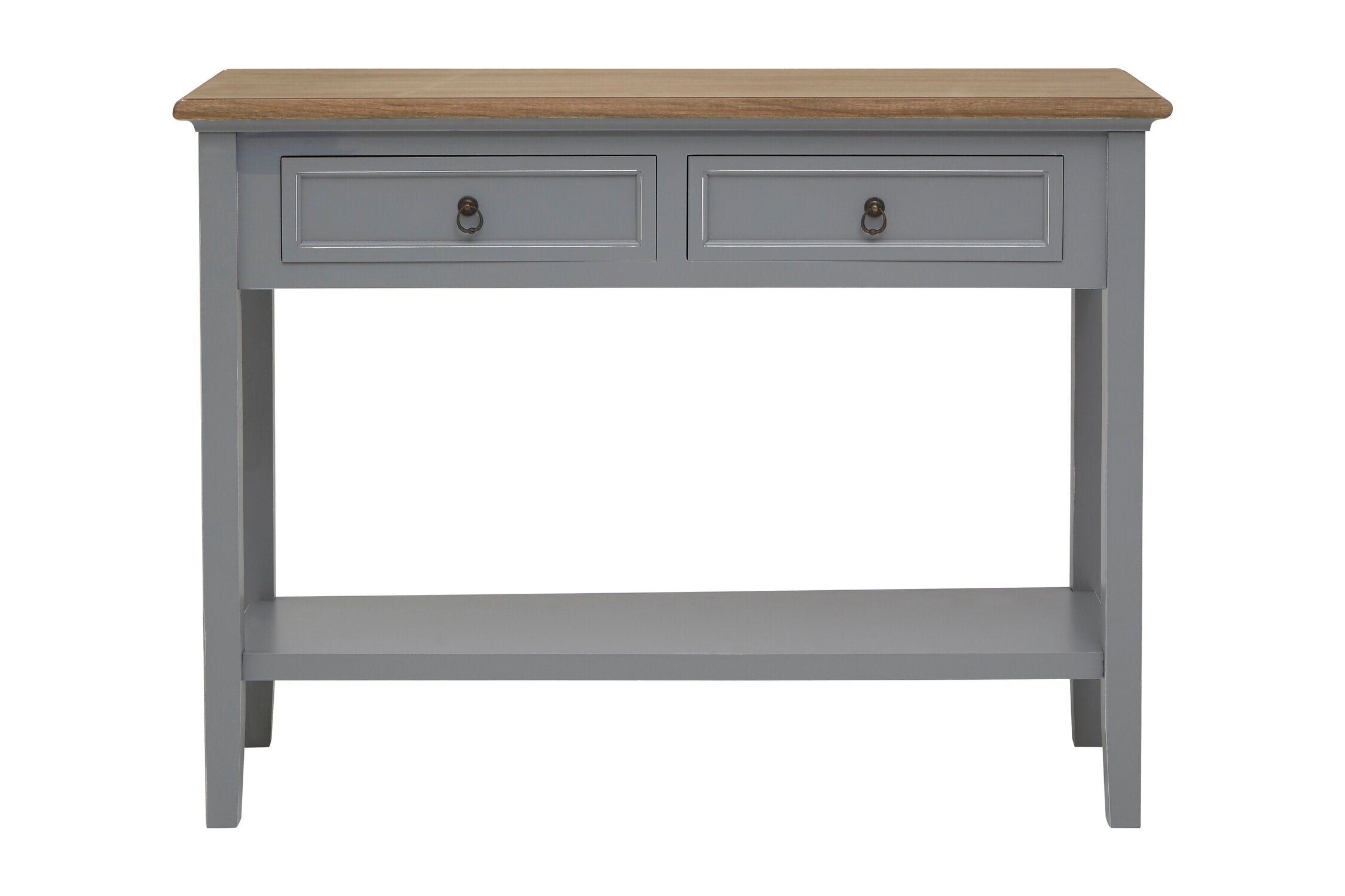 Windsor Grey Two Drawer Console Table - The Orchard Home and Gifts