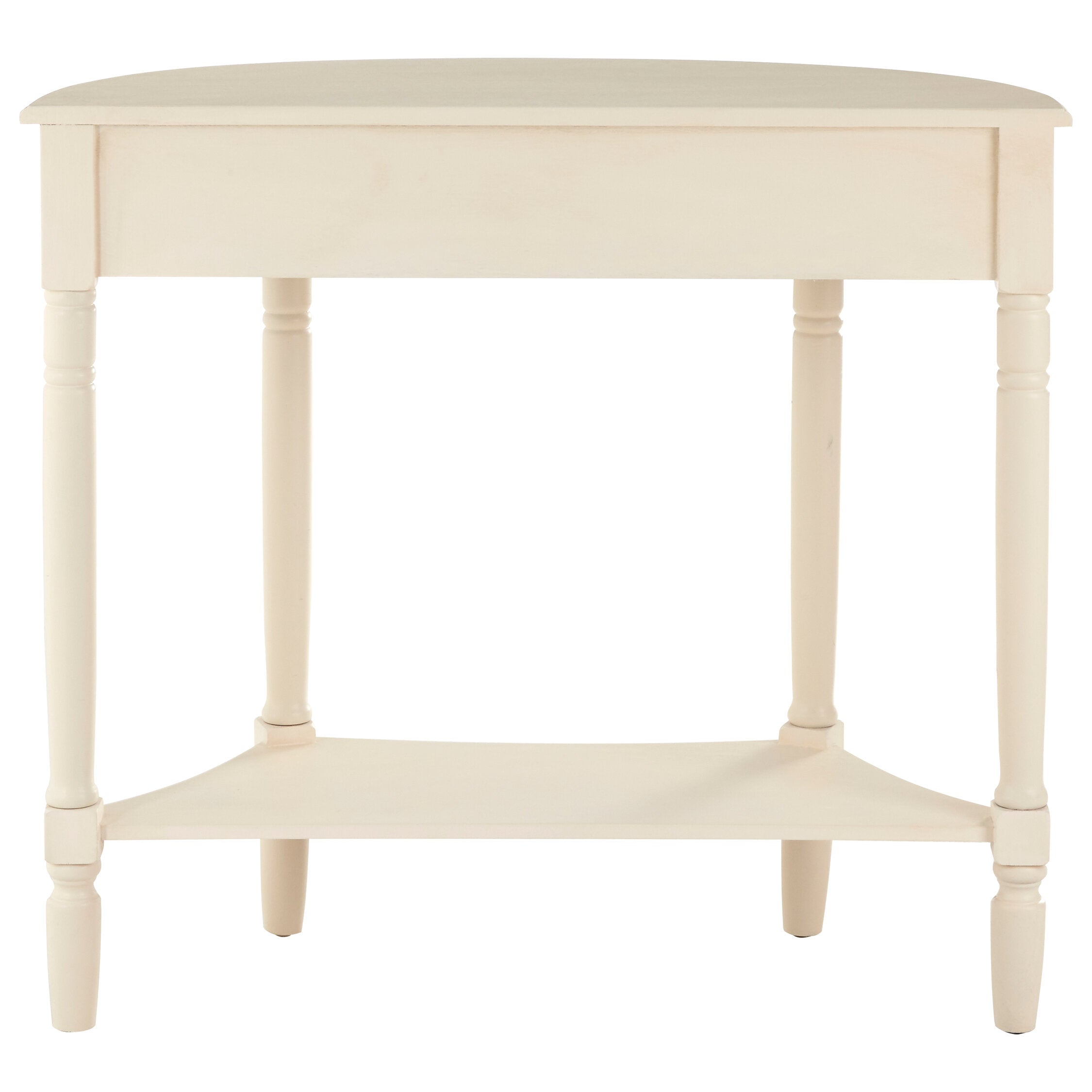 Classic Antique White Half Moon Console Table - The Orchard Home and Gifts