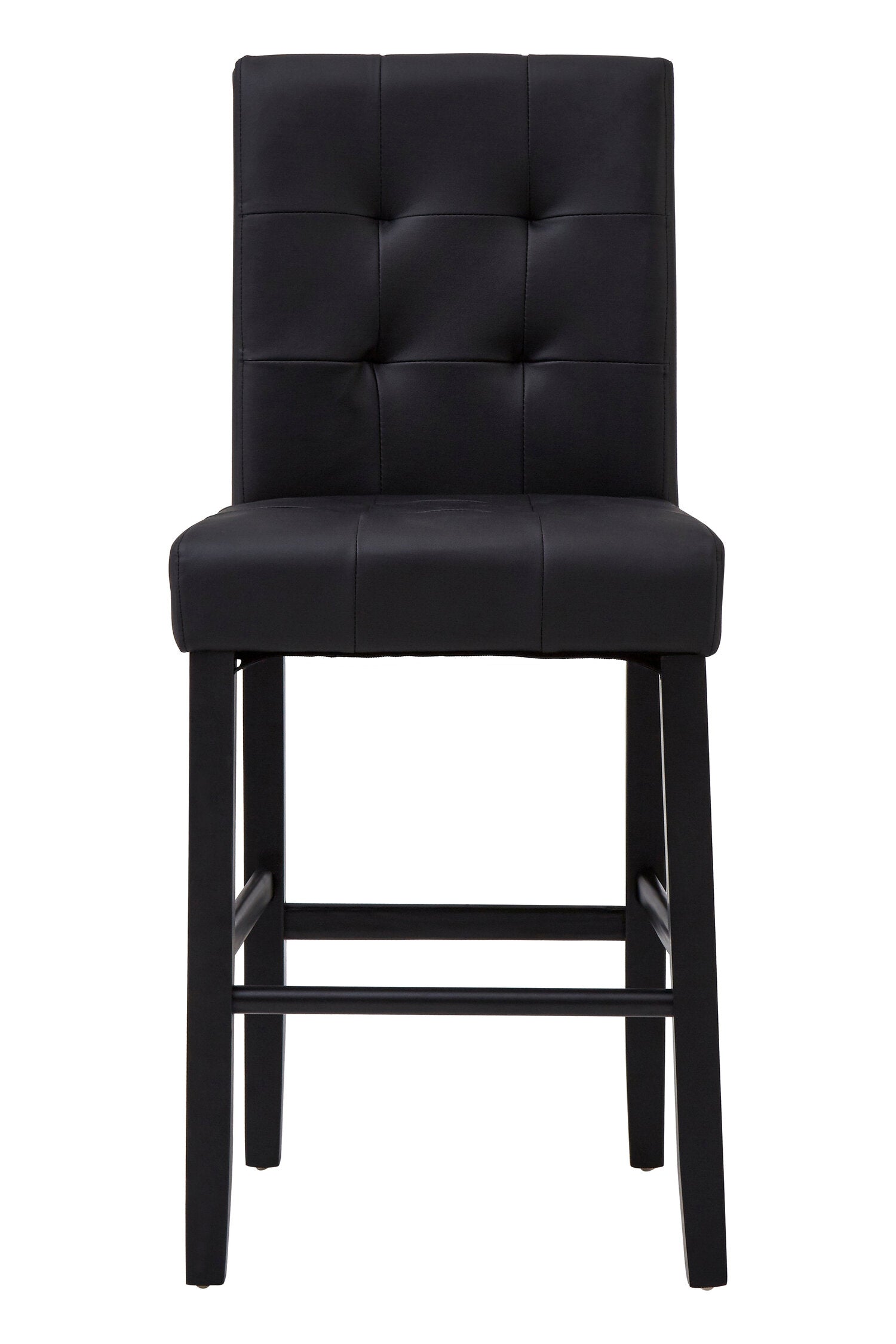 Mayfair Black Buttoned Padded Bar Stool - The Orchard Home and Gifts