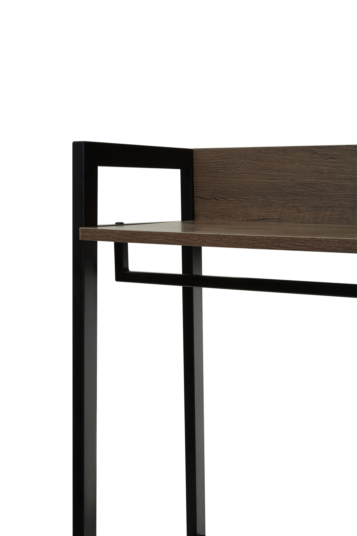 Dark Oak Effect Open Wardrobe with One Drawer - The Orchard Home and Gifts