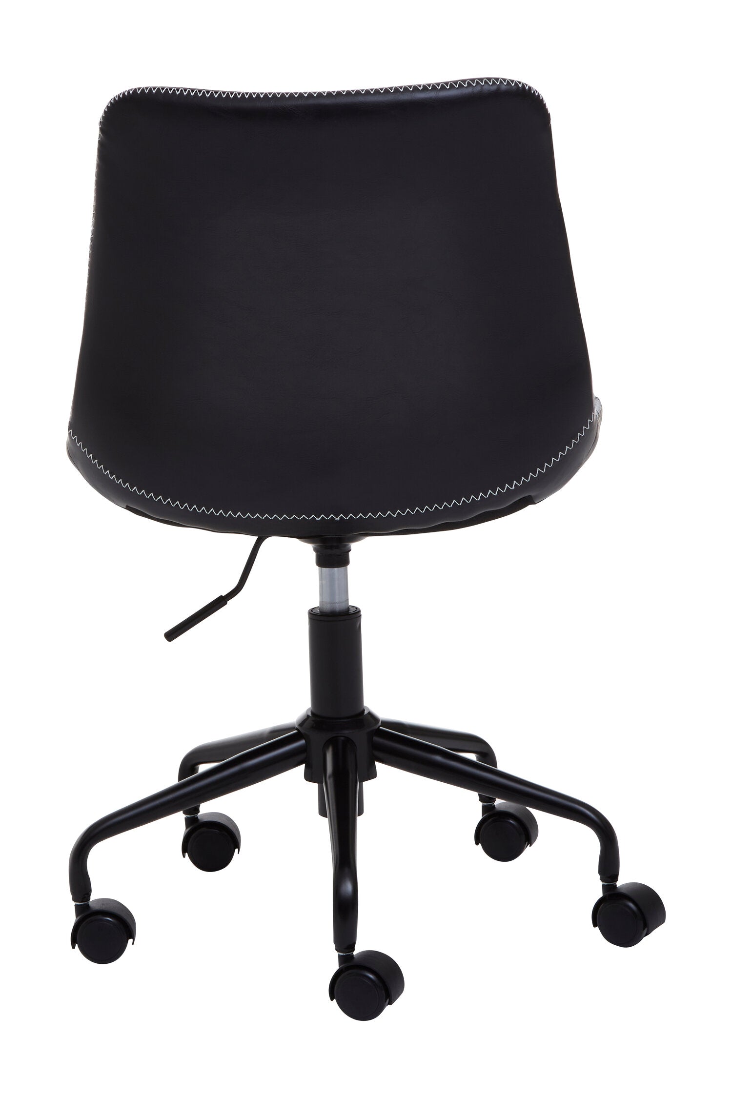 Morris Black PU Leather Swivel Office Chair - The Orchard Home and Gifts