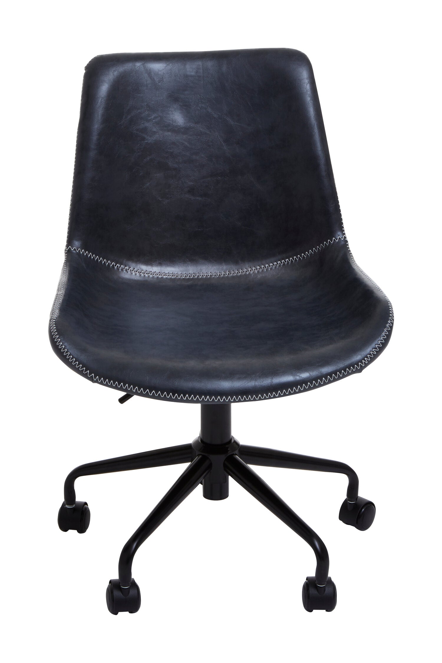 Morris Grey PU Leather Swivel Office Chair - The Orchard Home and Gifts
