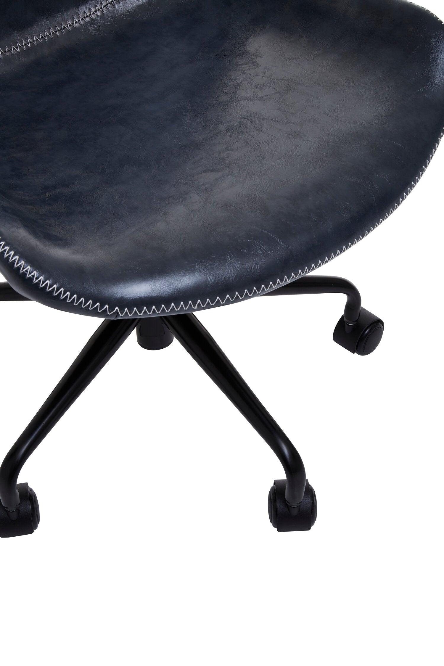 Morris Grey PU Leather Swivel Office Chair - The Orchard Home and Gifts