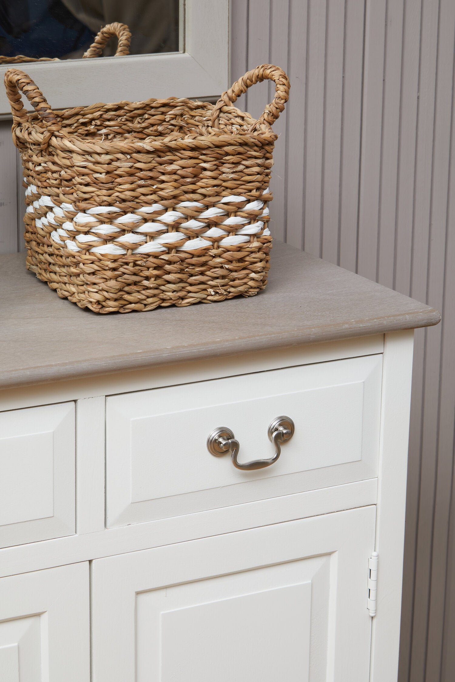 Country White Two Door Sideboard - The Orchard Home and Gifts