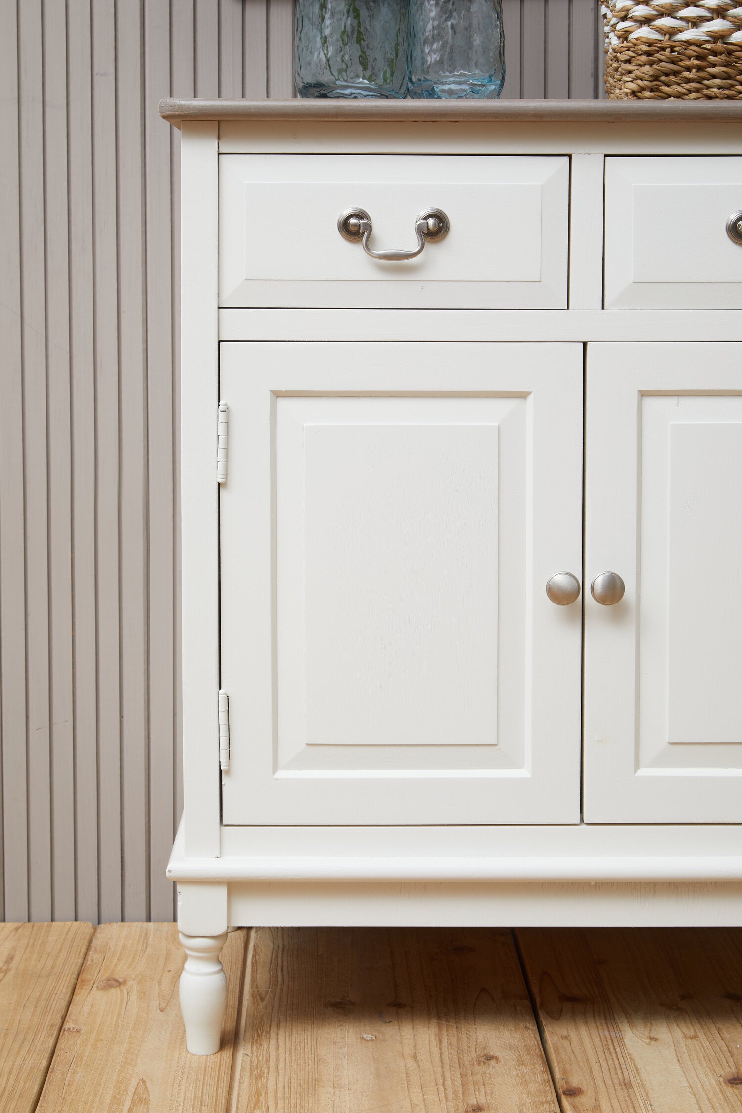 Country White Two Door Sideboard - The Orchard Home and Gifts