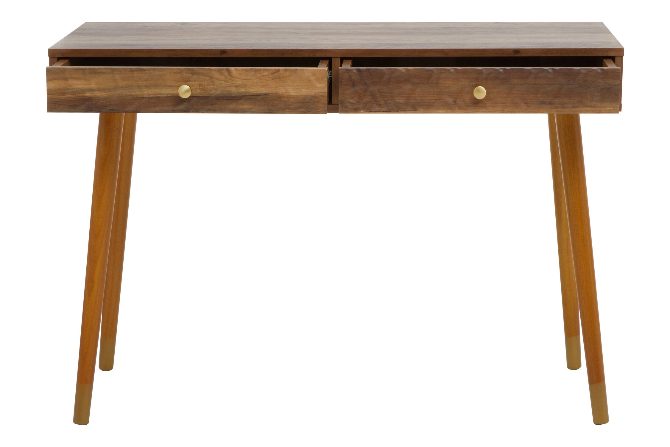 Malin Wood Veneer Two Drawer Console Table - The Orchard Home and Gifts
