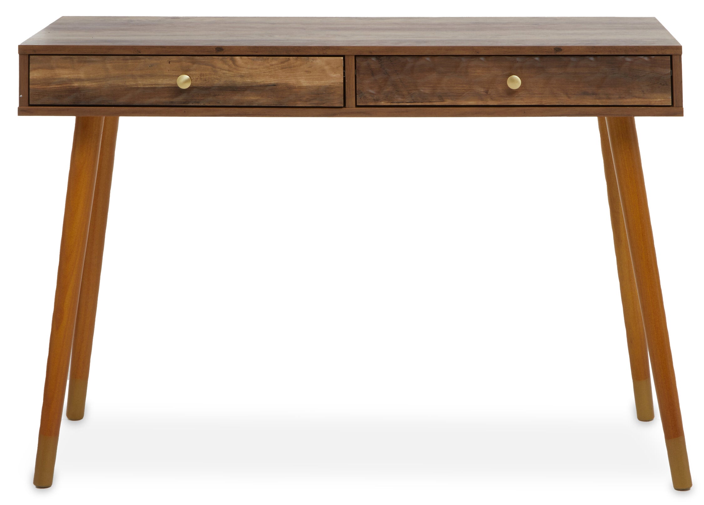 Malin Wood Veneer Two Drawer Console Table - The Orchard Home and Gifts