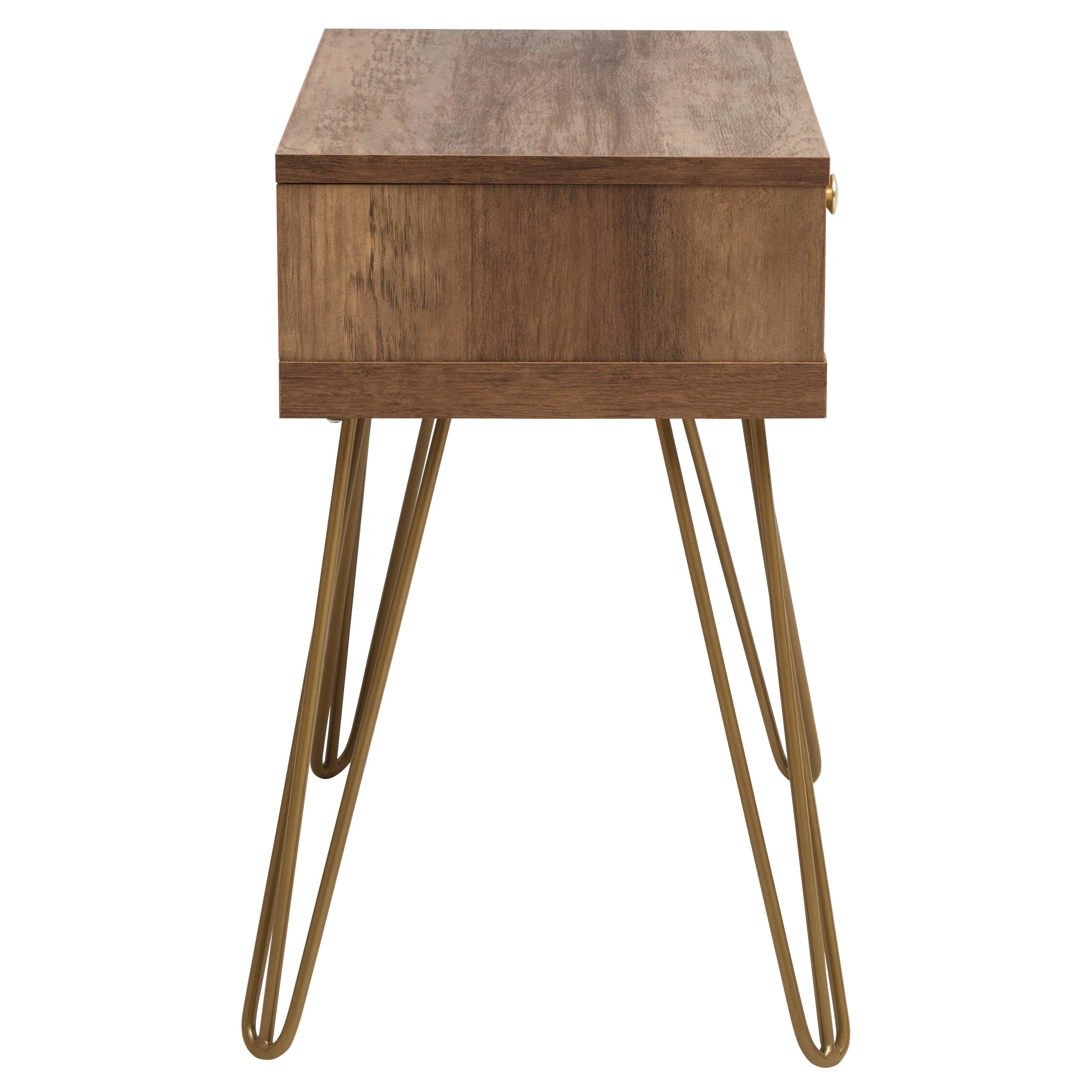 Albin One Drawer Side Table with Hairpin Legs - The Orchard Home and Gifts
