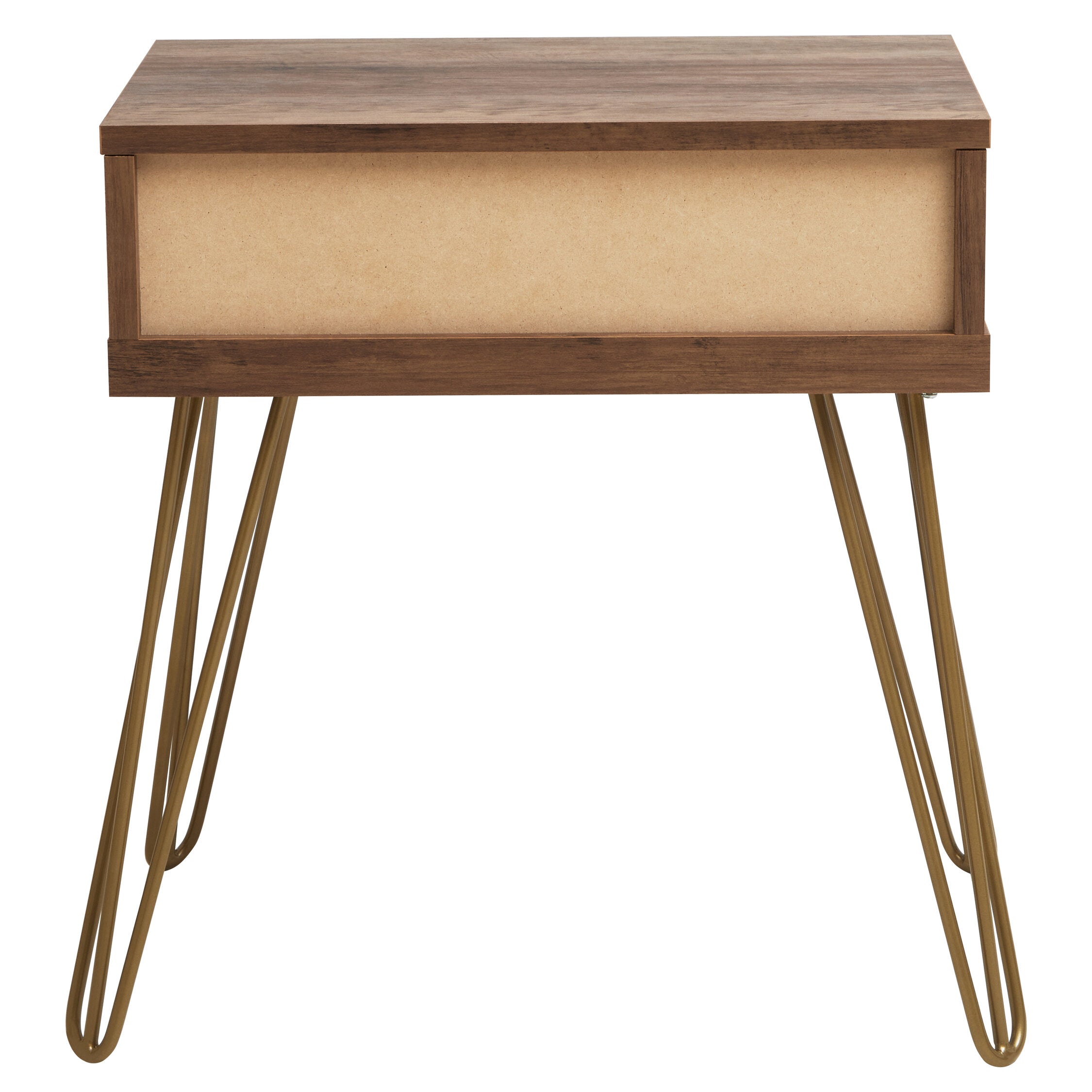 Albin One Drawer Side Table with Hairpin Legs - The Orchard Home and Gifts