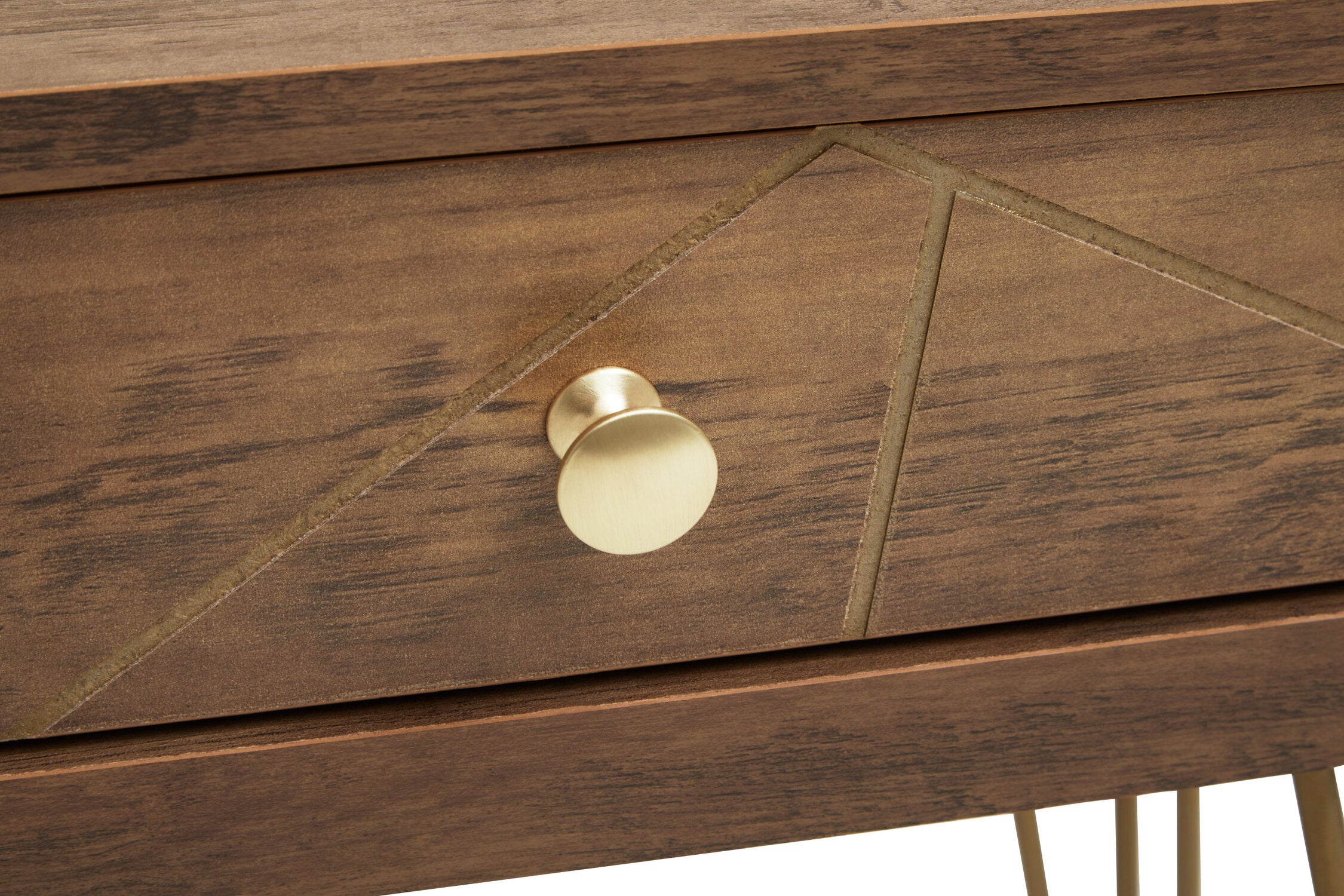 Albin One Drawer Side Table with Hairpin Legs - The Orchard Home and Gifts